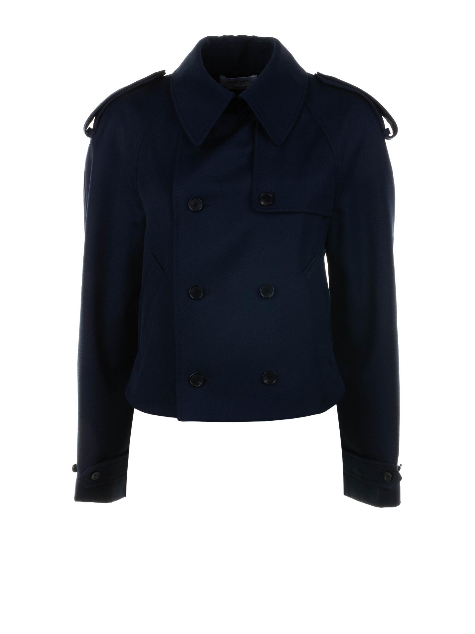 コート Alexander Mcqueen Midnight Blue Wool Trench Coat Alexander McQueen Trench Coats − Sale: up to −60% | Stylight