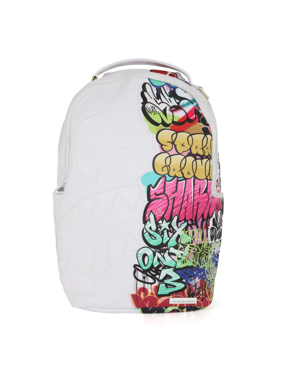 Sprayground Half Graff Dlx Backpack in White for Men Lyst