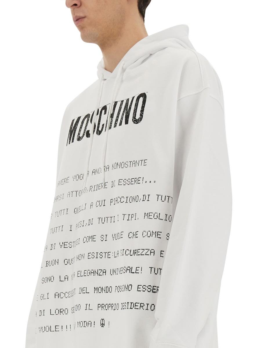 【送料&関税込】Moschino archive Message Hoodie Moschino Archive Message