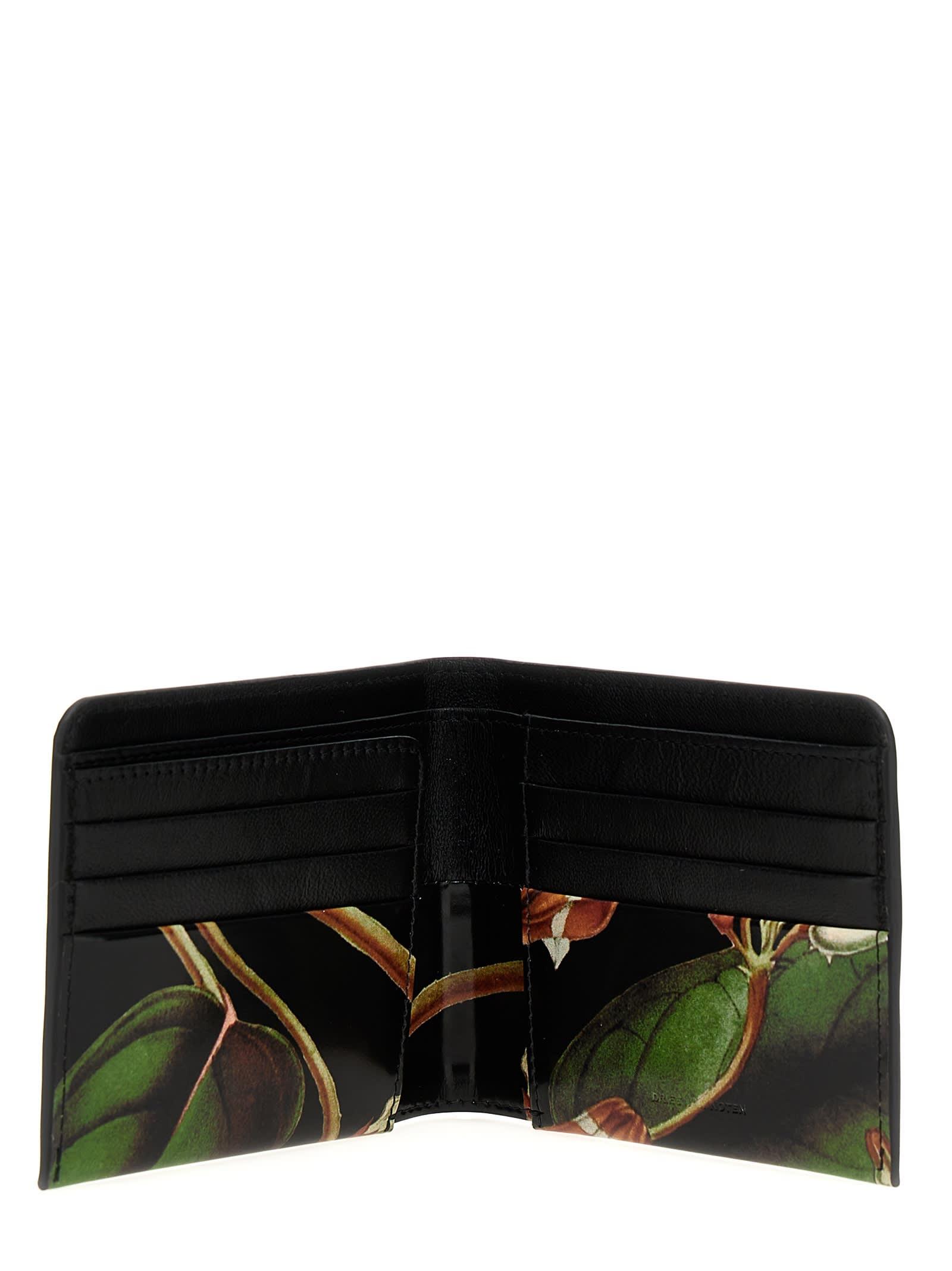 Dries Van Noten Floral Print Wallet Wallets, Card Holders in