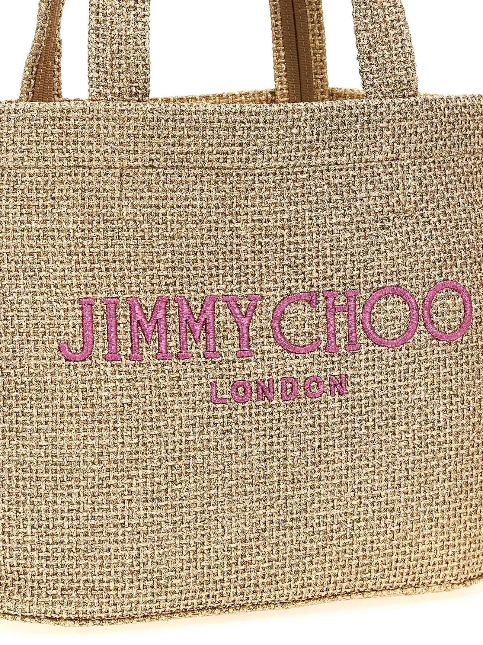 Jimmy Choo Beach Tote E/W M in Natural | Lyst