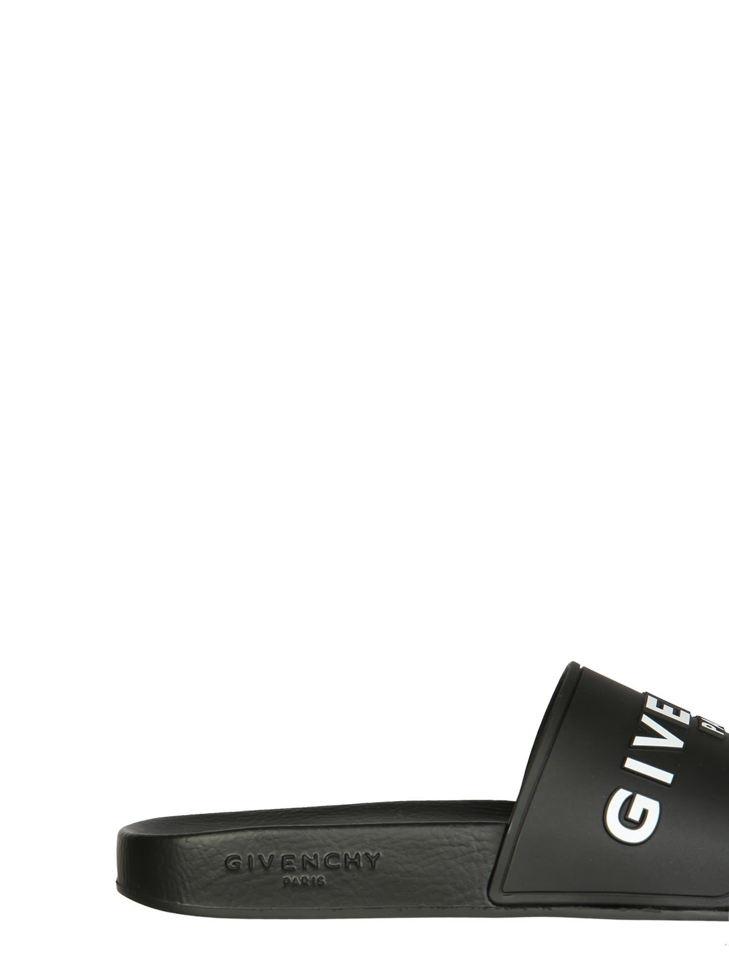 Givenchy Slide Sandals in Black | Lyst
