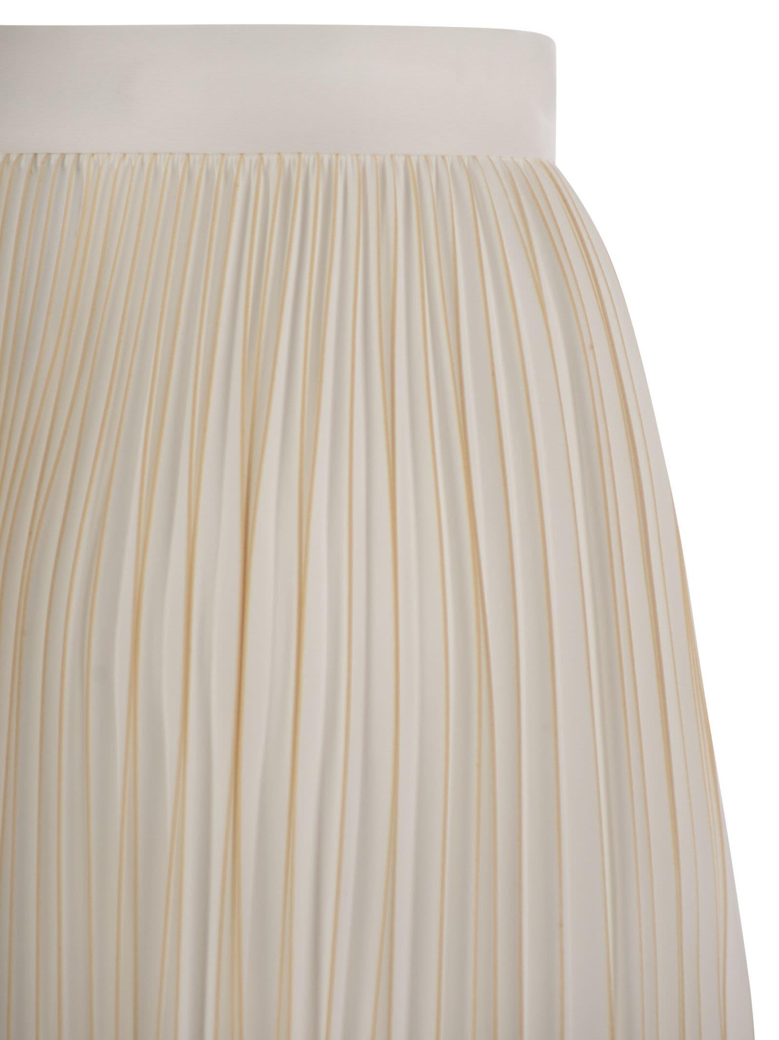 スカート FABIANA FILIPPI Pleated jersey skirt Fabiana Filippi Pleated Jersey Skirt in Natural | Lyst