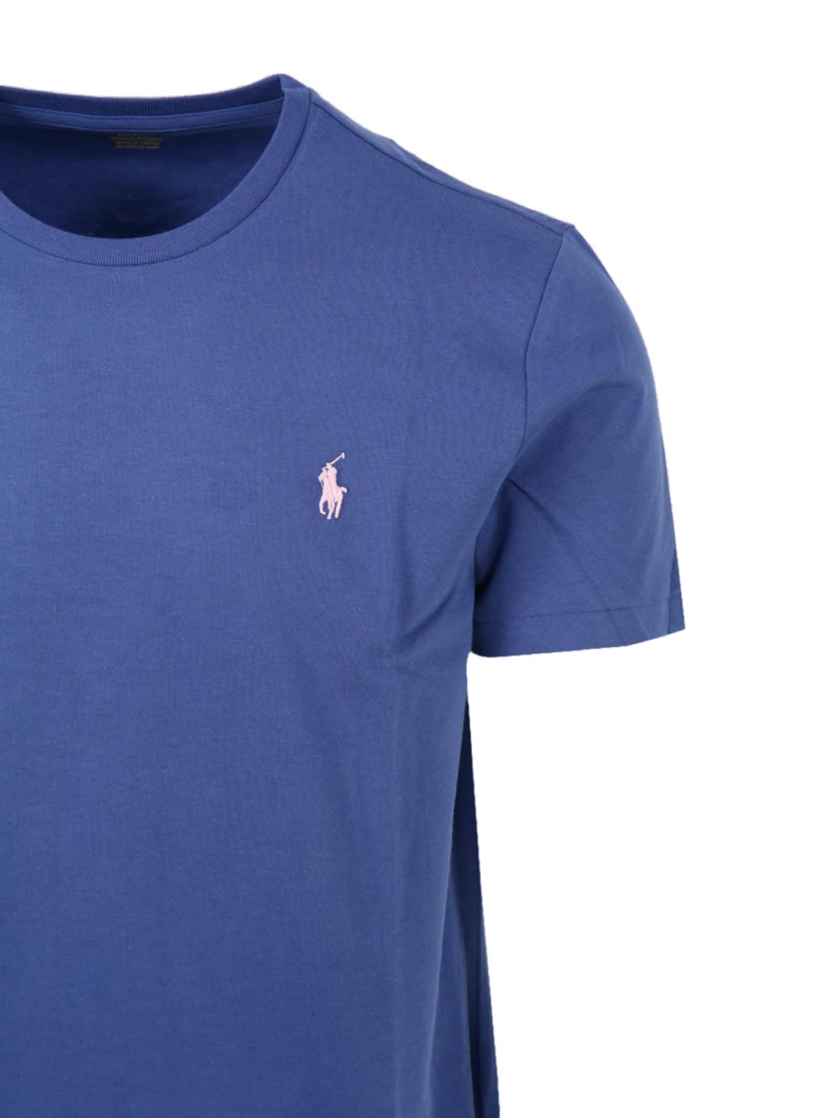 Polo Ralph Lauren T-shirt Con Logo Blu 710671438310 in Blue for Men | Lyst