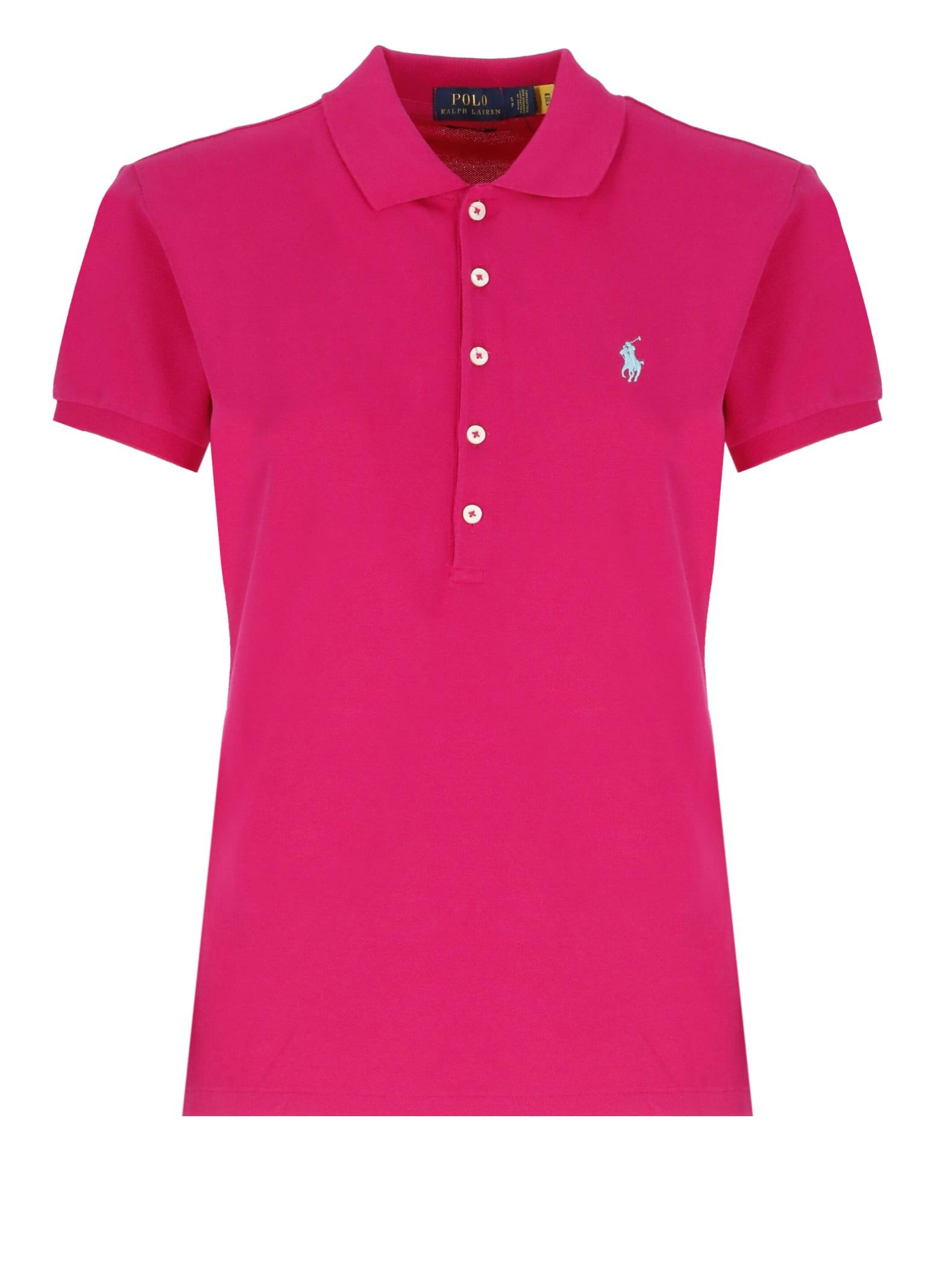 Ralph Lauren Pony Polo Shirt in Pink | Lyst