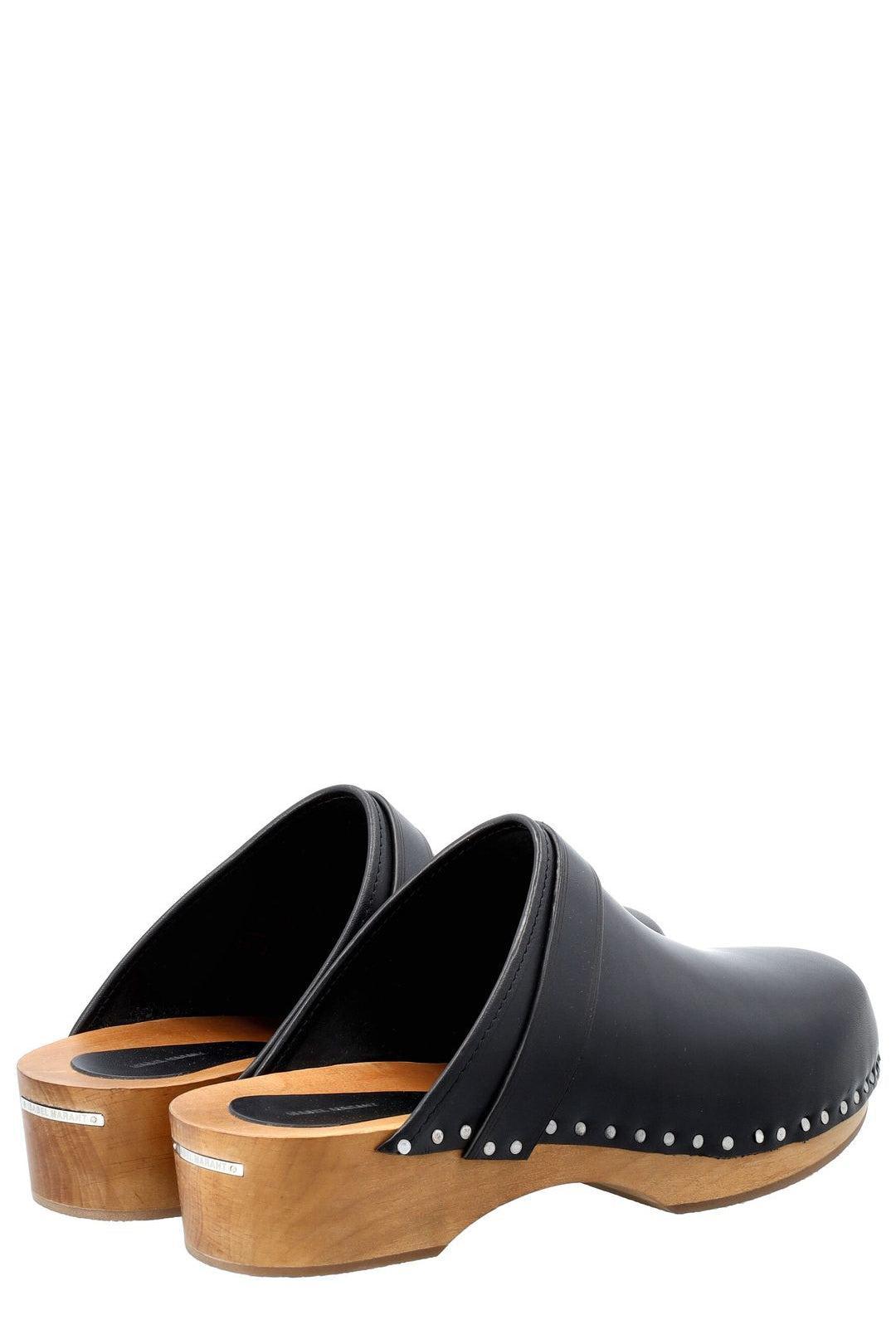 slip on clogs with heel