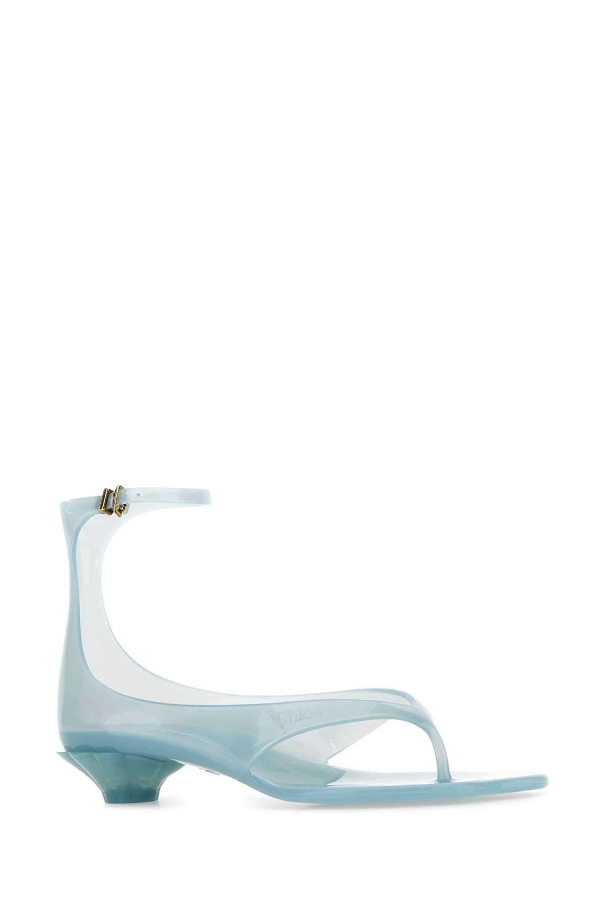 サンダル・ミュール Chloe Pastel Light-Blue Tpu Chloe Jelly Thong Sandals Jelly TPU sandals CHLOÉ pour femme | NET-A-PORTER