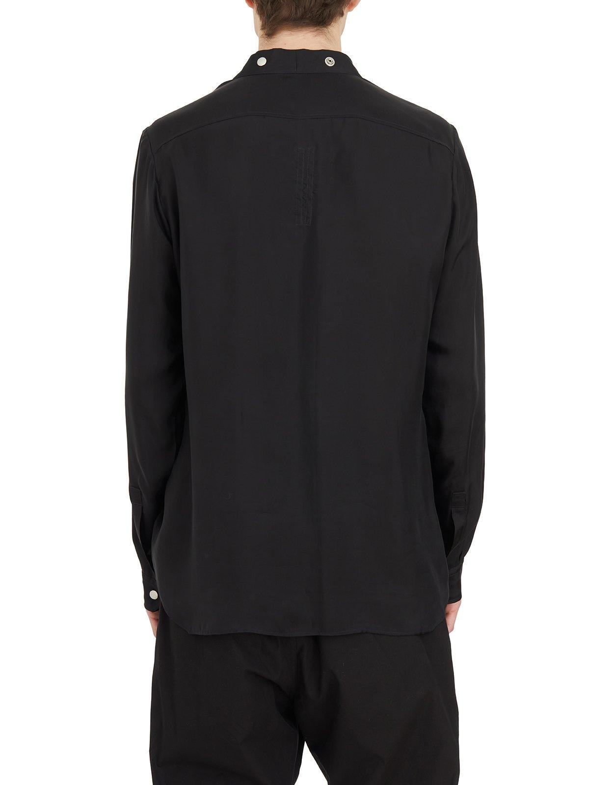 Rick Owens Larry Fogpocket Shirt in Black for Men | Lyst