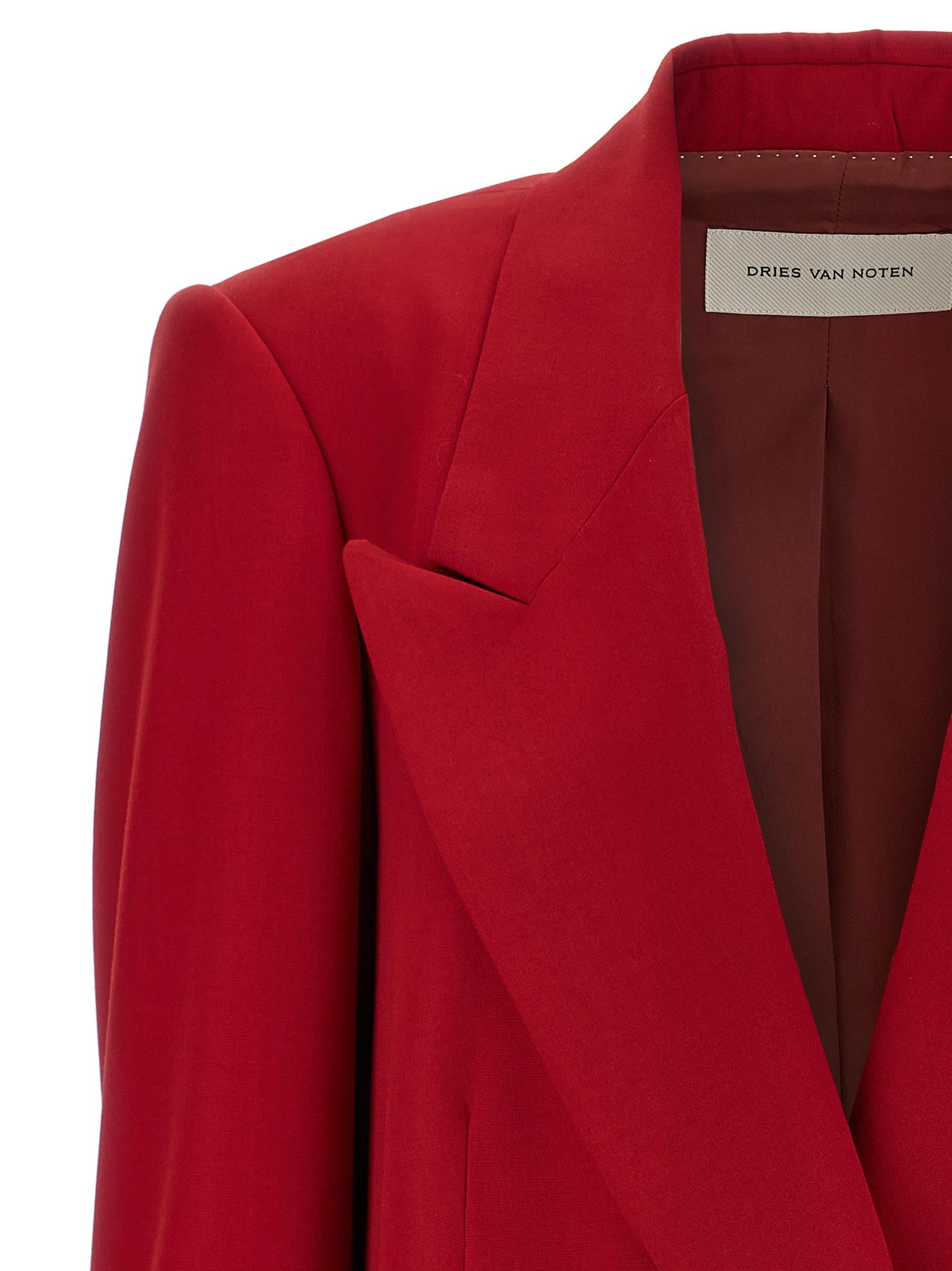 Dries Van Noten 'Blink' Blazer in Red | Lyst