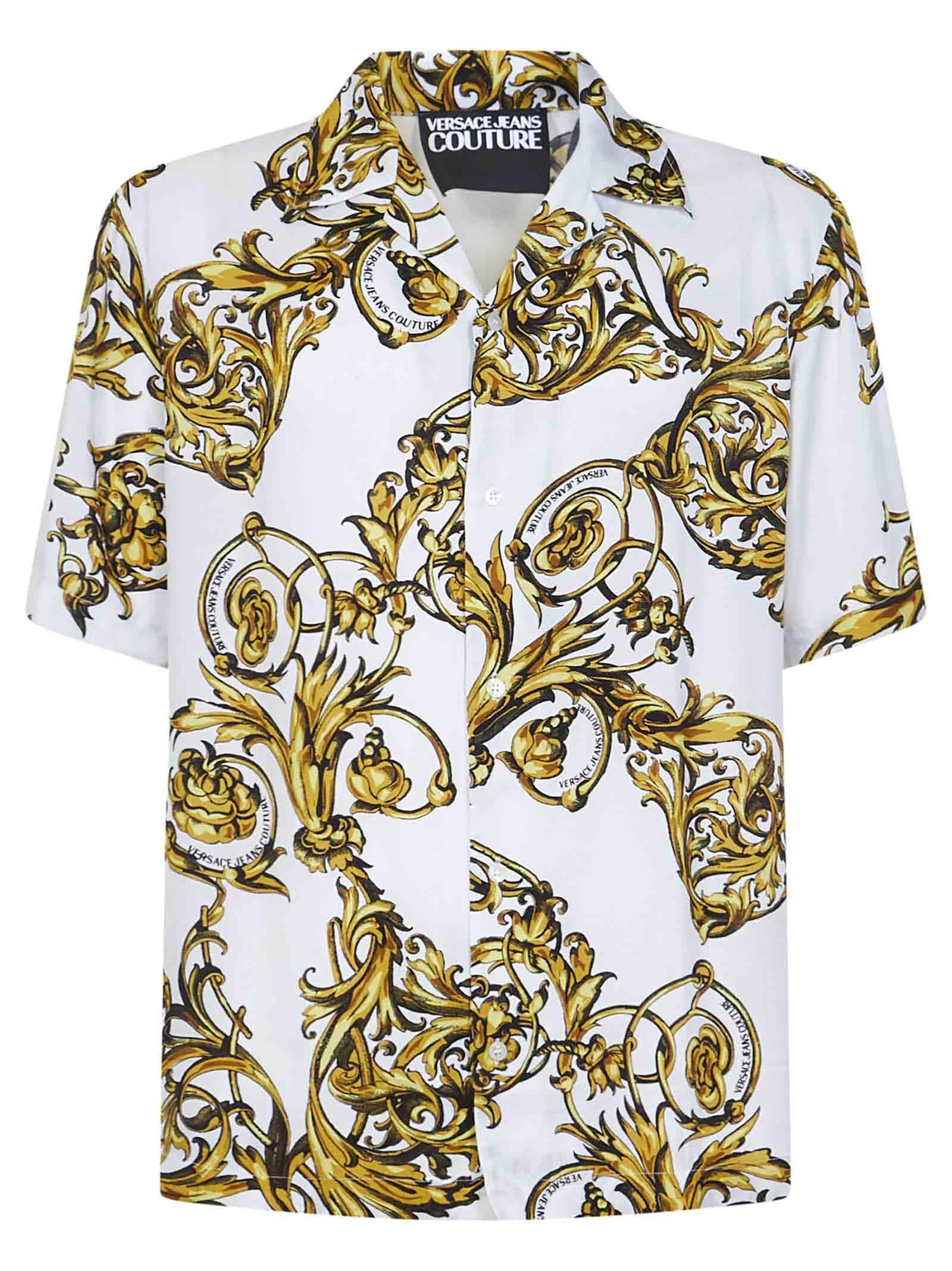 Versace Jeans Couture Garland Shirt in White for Men | Lyst