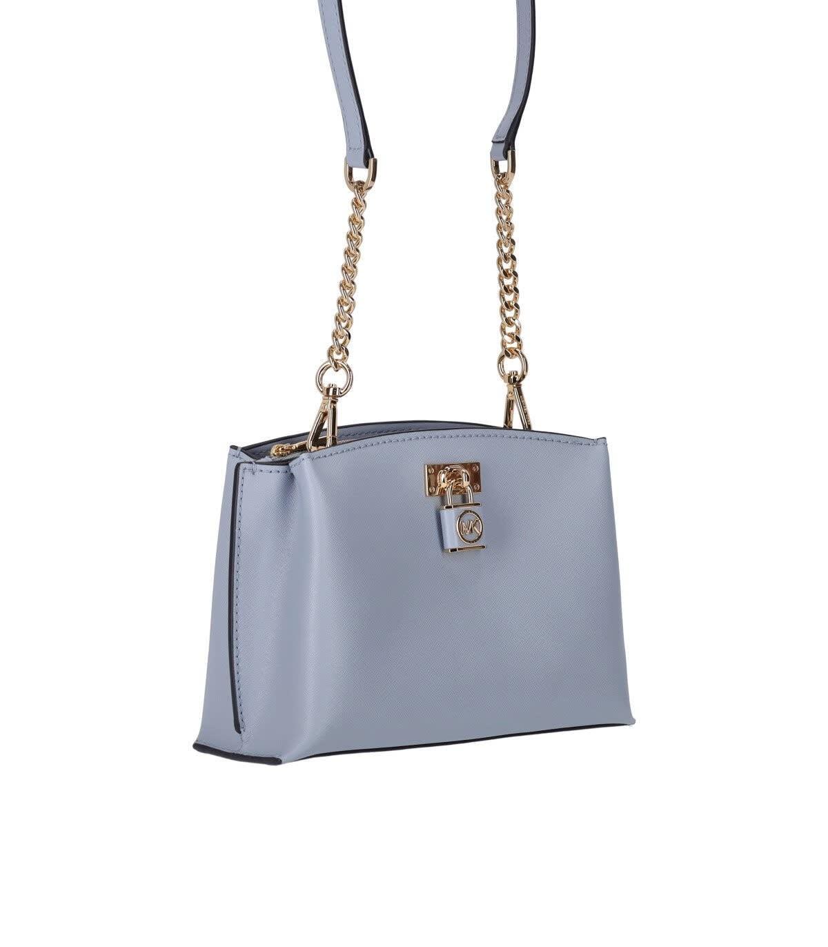 Michael Kors Light Blue Medium Ginny Crossbody Bag In Pale Blue (azzurro) |  ModeSens