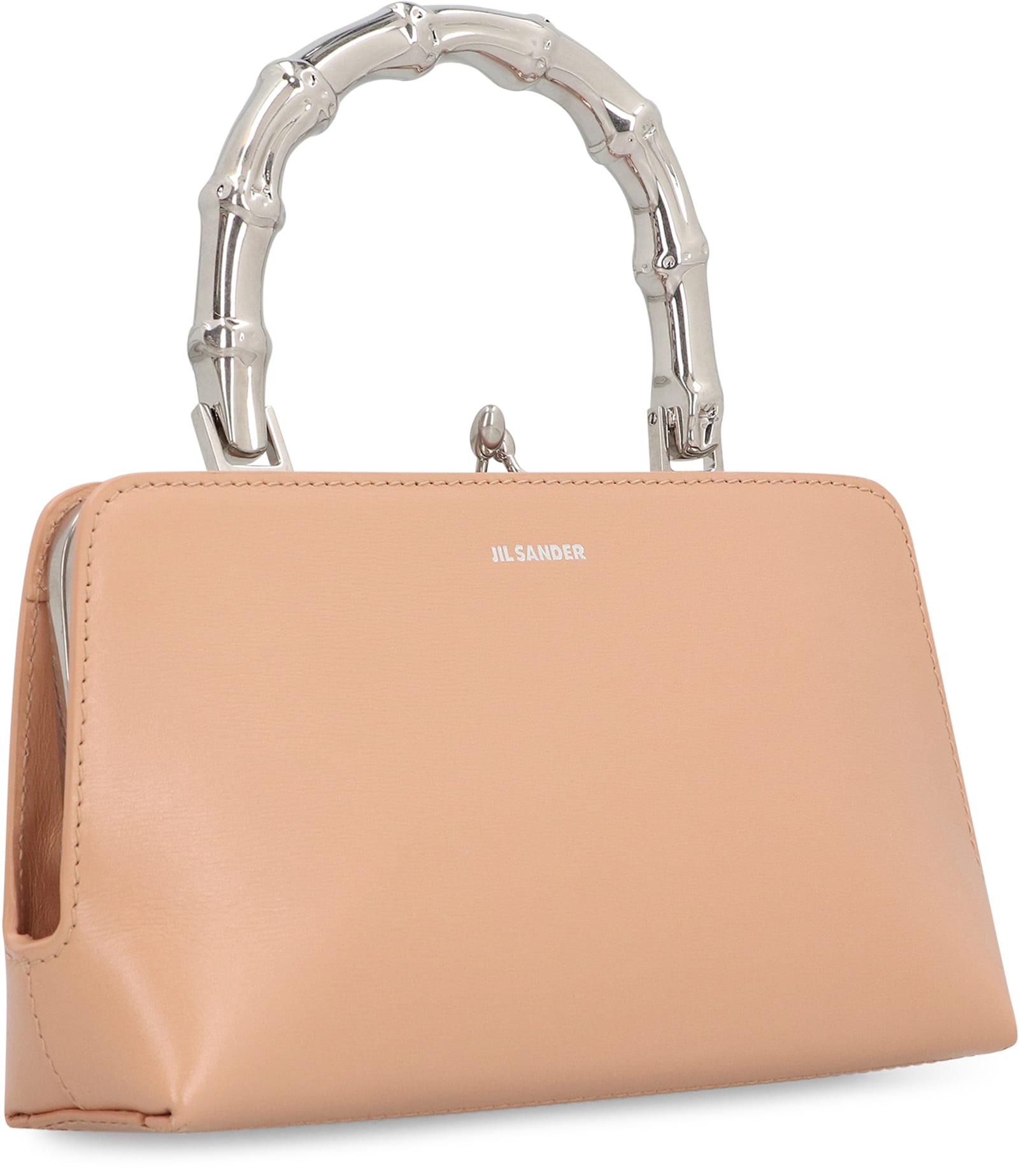 トートバッグ Jil Sander Ivory leather medium shopping bag Pre-loved] Jil Sander Leather Tote Bag | Garmentory
