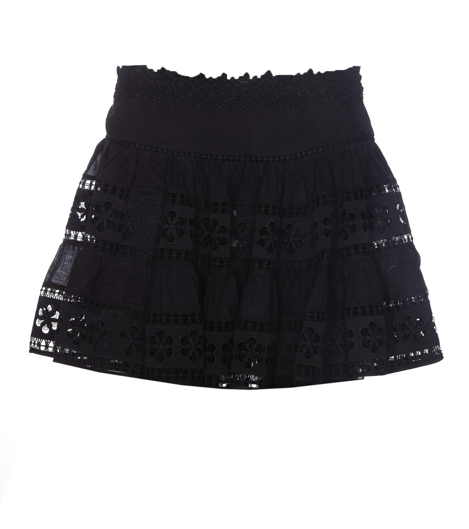 Charo Ruiz Mini Skirt Lea in Black | Lyst