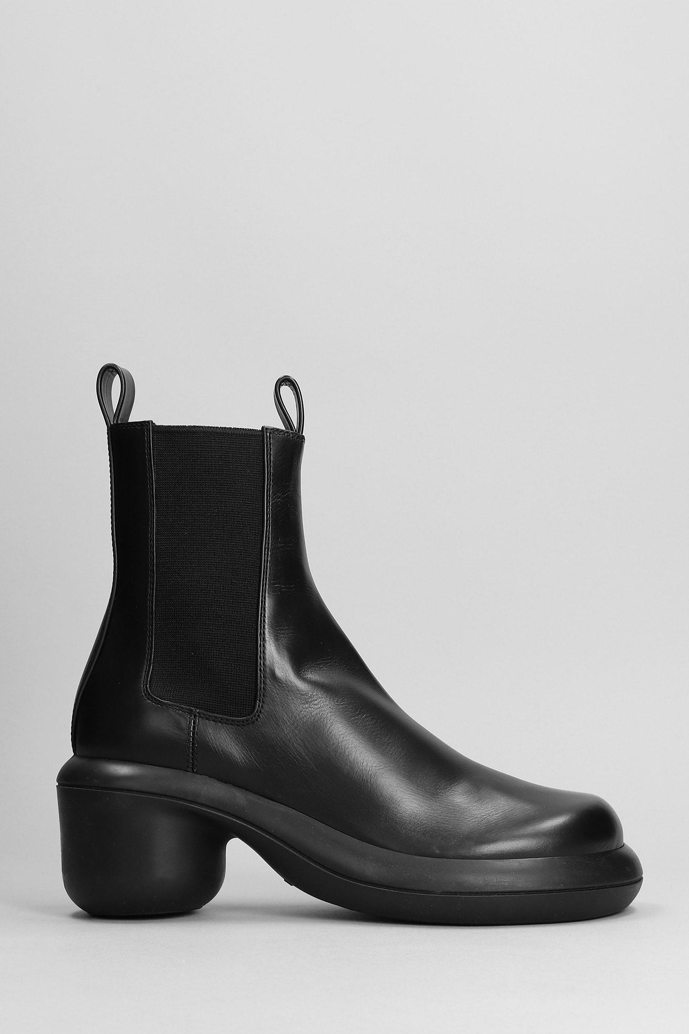 Jil Sander Black Calfskin Ankle Boots