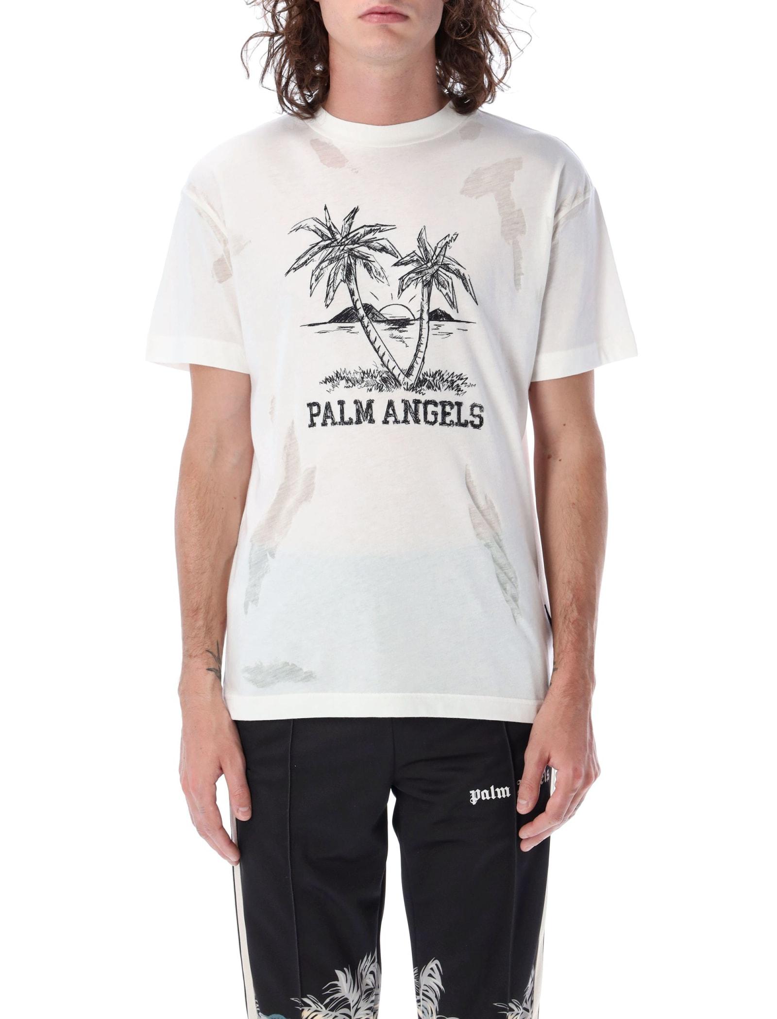 Palm Angels Cotton Sunset Palms Vintage 