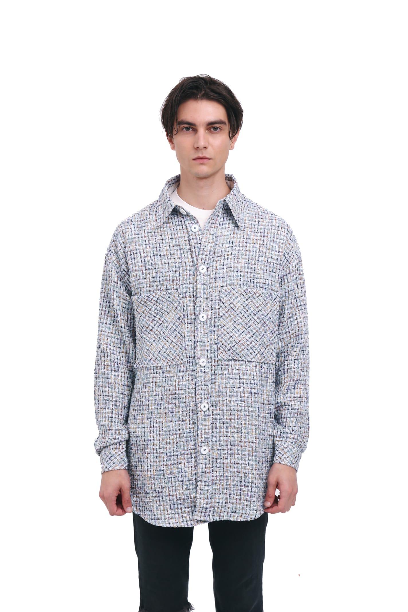 charlie luciano tweed shirt