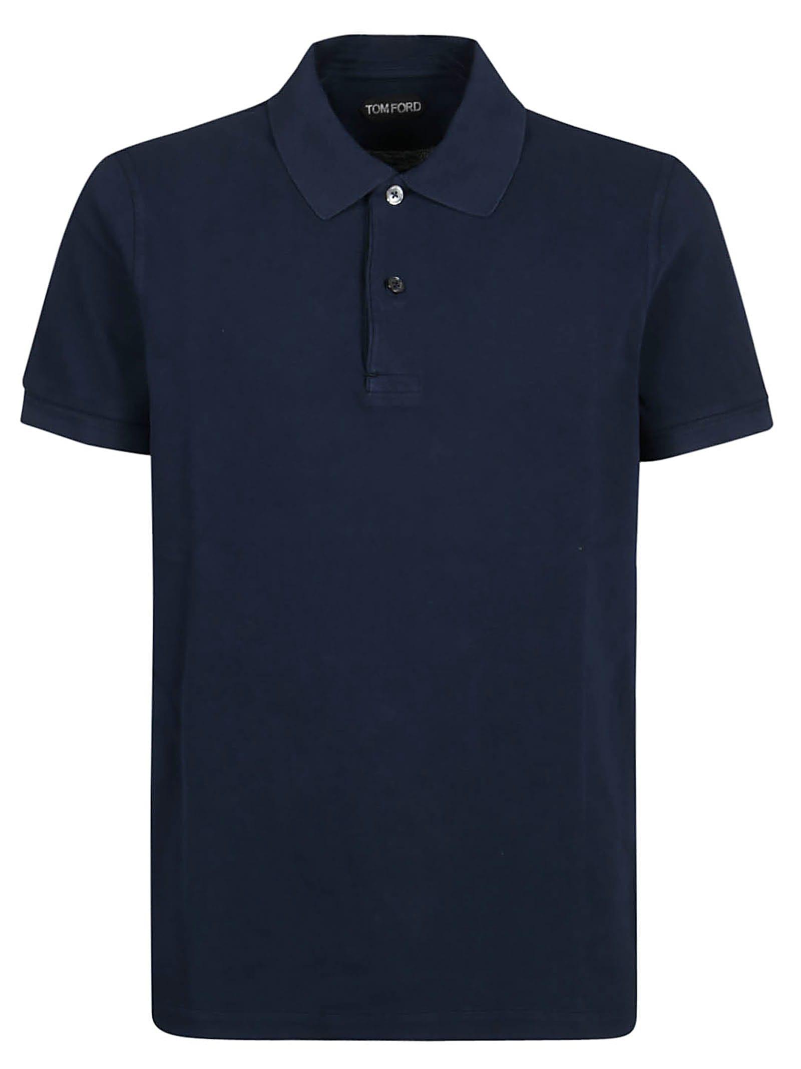 Tom Ford Cotton Tennis Piquet Polo in Blue for Men - Save 25% | Lyst