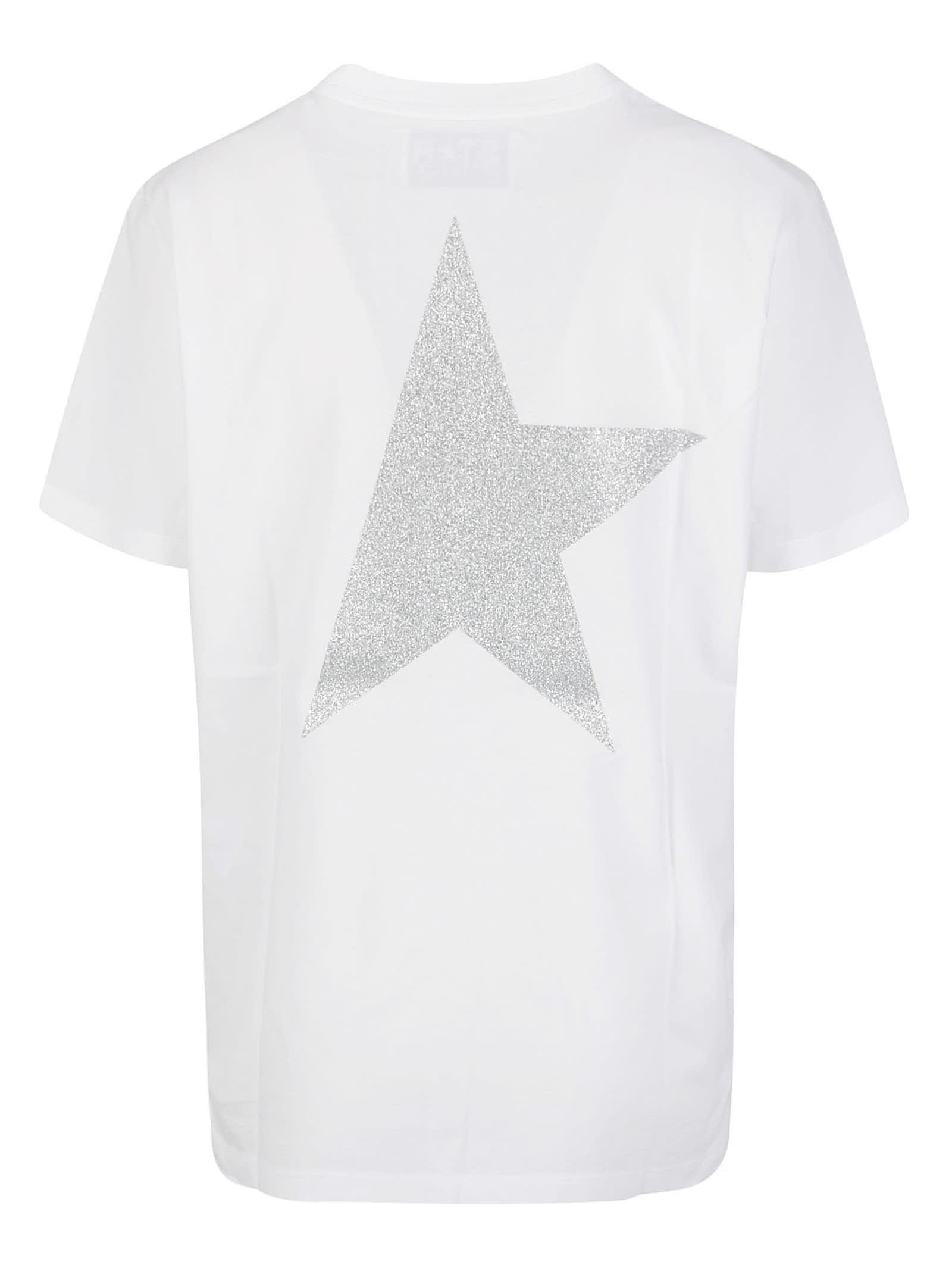 Golden Goose Star Ws Regular T-shirt /logo/ Big Star Back/ Gli in