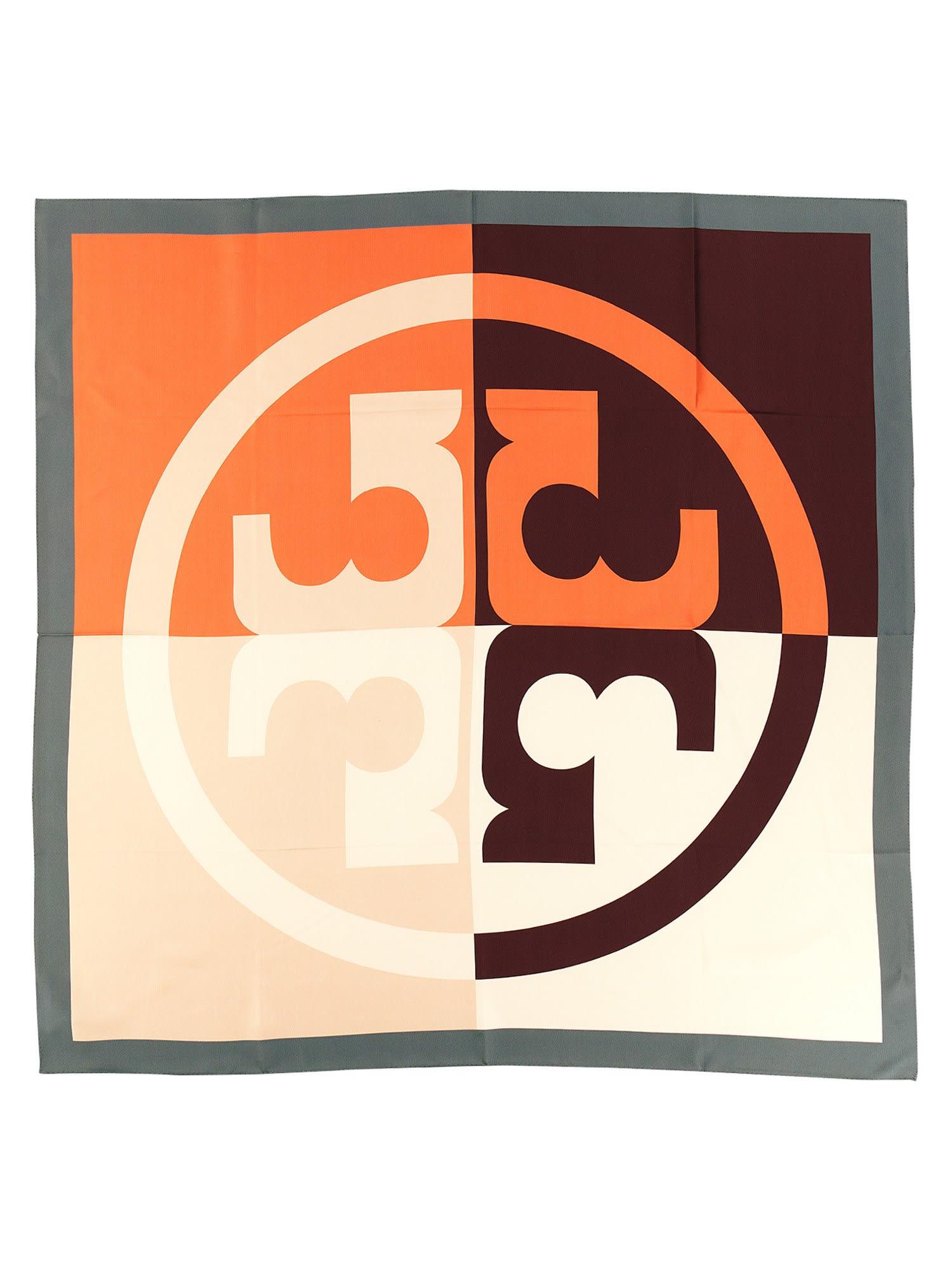 Color Block Logo Double Sided Square: Women's Designer Scarves | Tory Burch