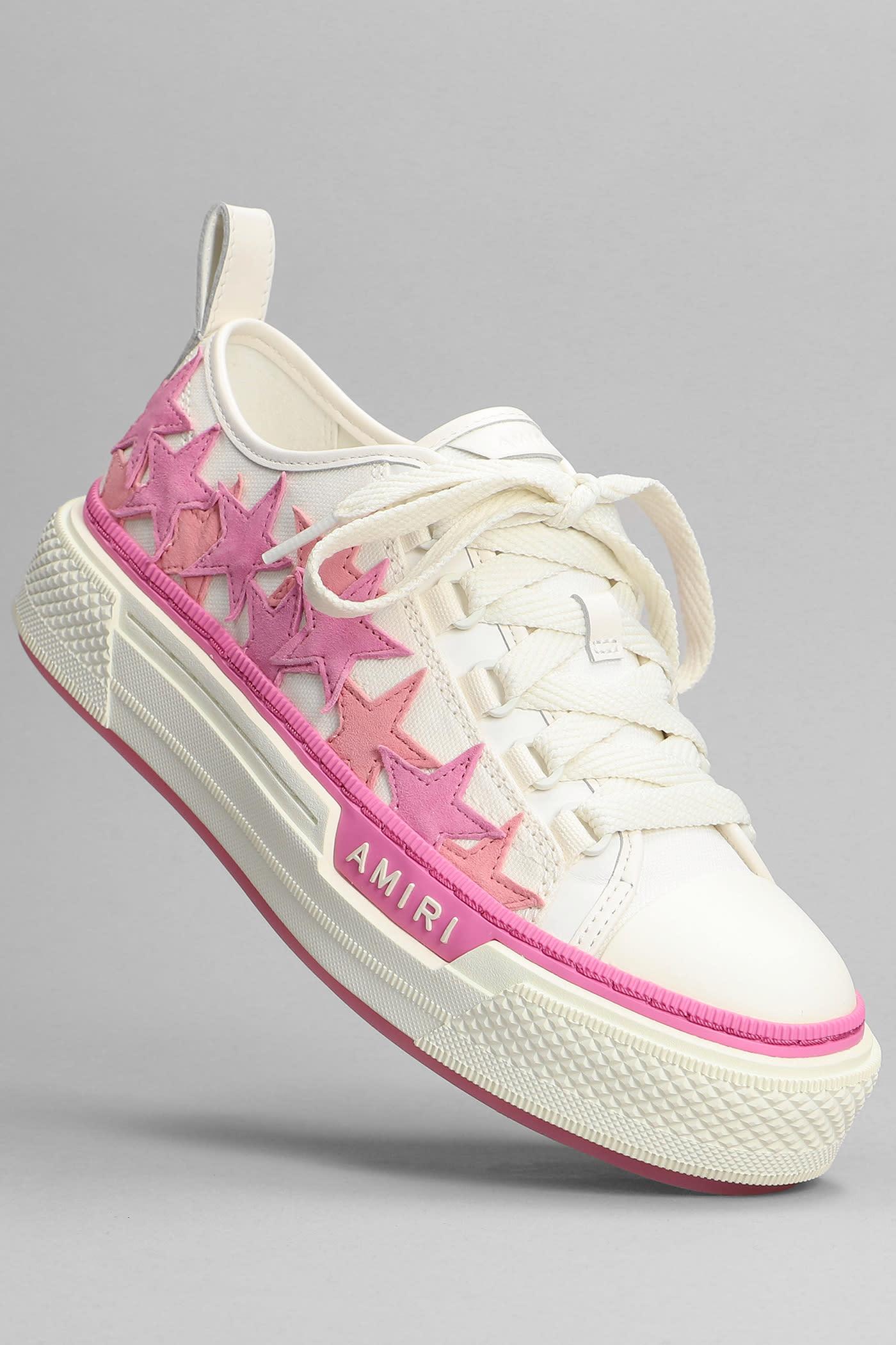 Amiri Sneakers In White Synthetic Fibers in Pink Lyst UK