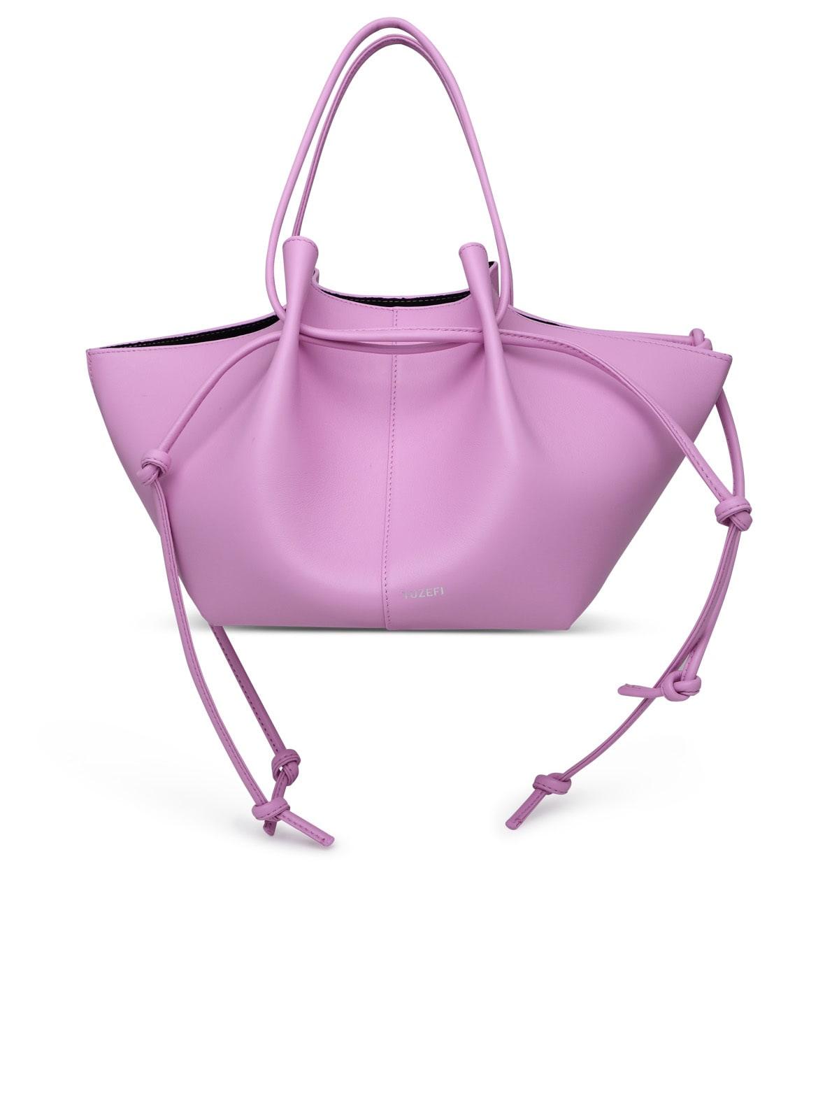 Yuzefi Mochi Pink Leather Bag in Purple | Lyst