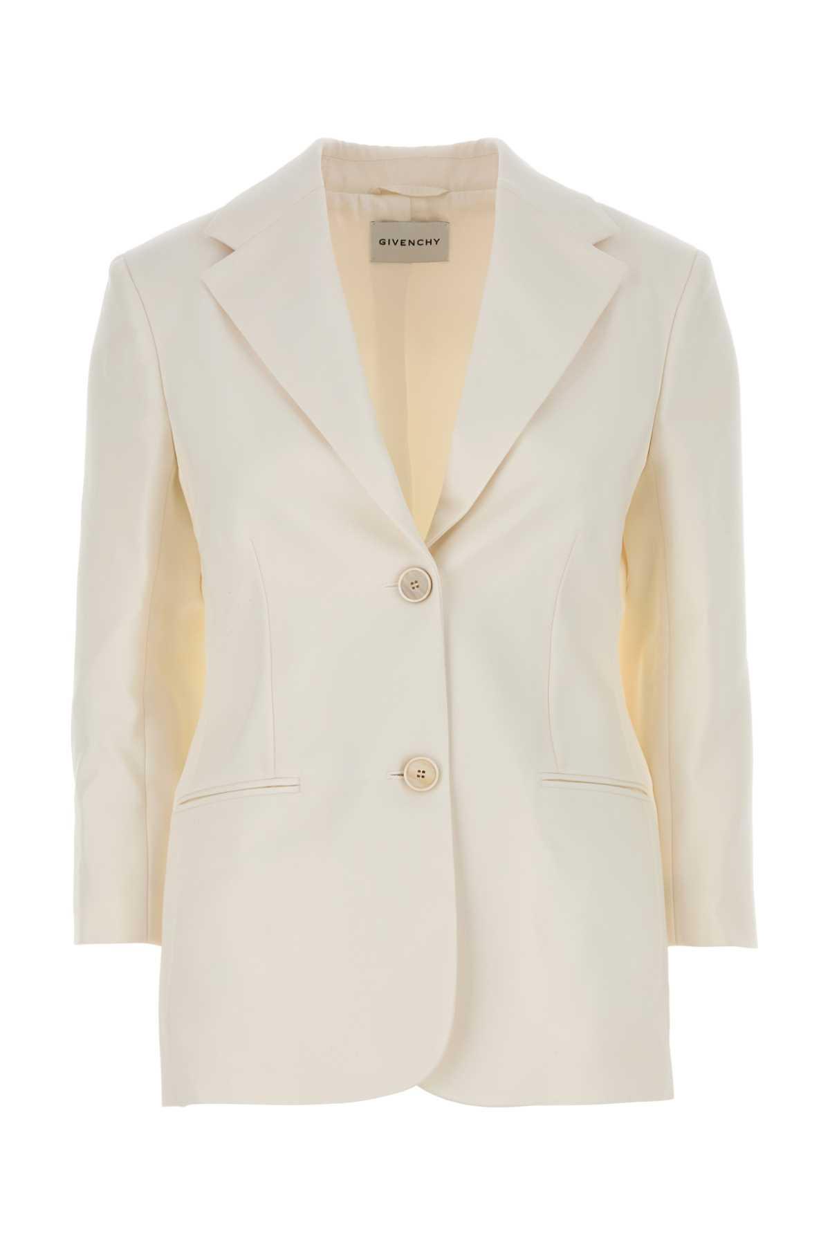 ジャケット GIVENCHY Ivory Teed Blazer Givenchy Cropped Tweed Jacket | Neutrals | FARFETCH