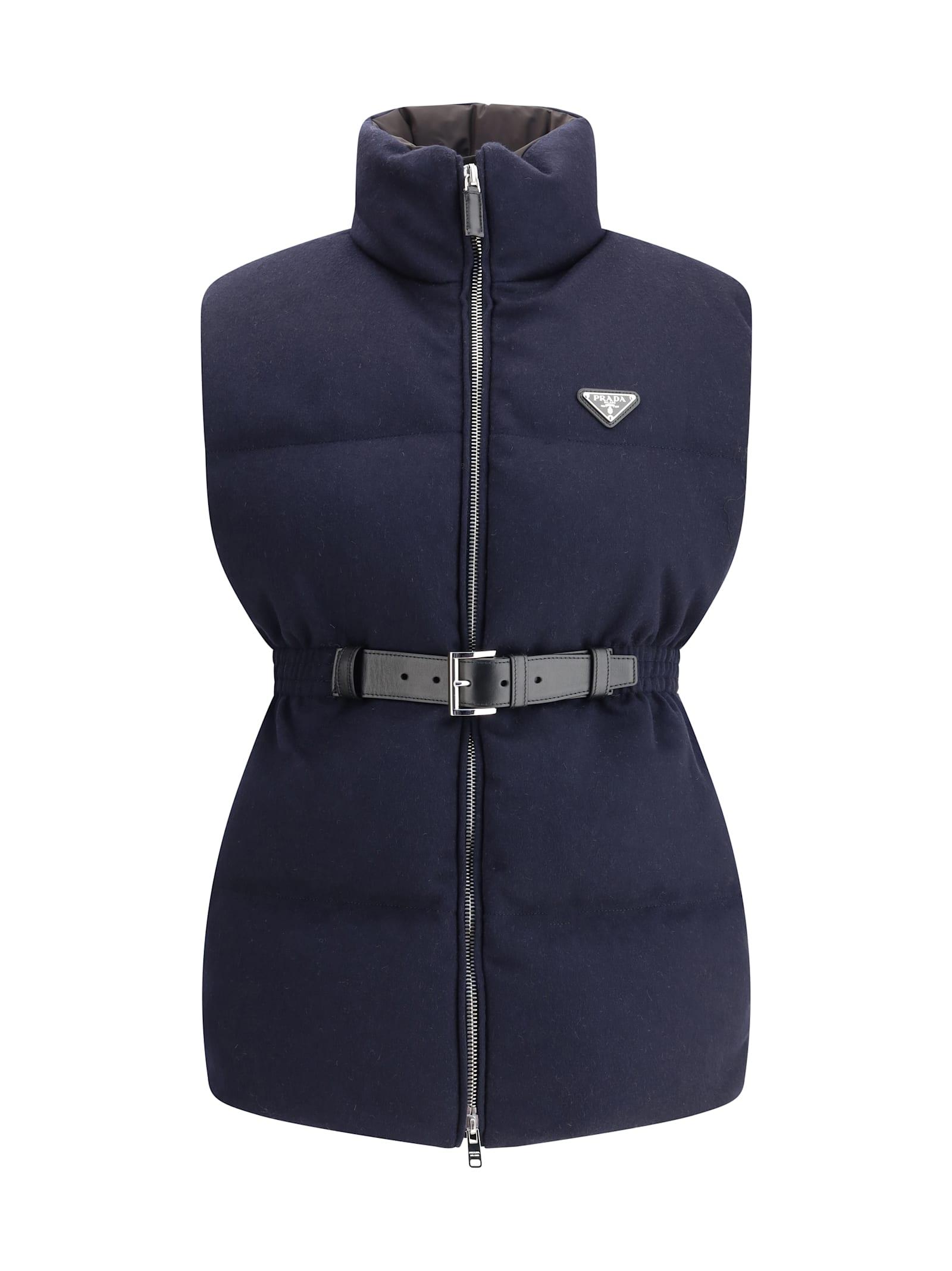 ベスト・ジレ PRADA Women Vests P567OHOOO1XV2F0008 Blue PRADA(プラダ) ベスト・ジレ(レディース) - 海外通販のBUYMA