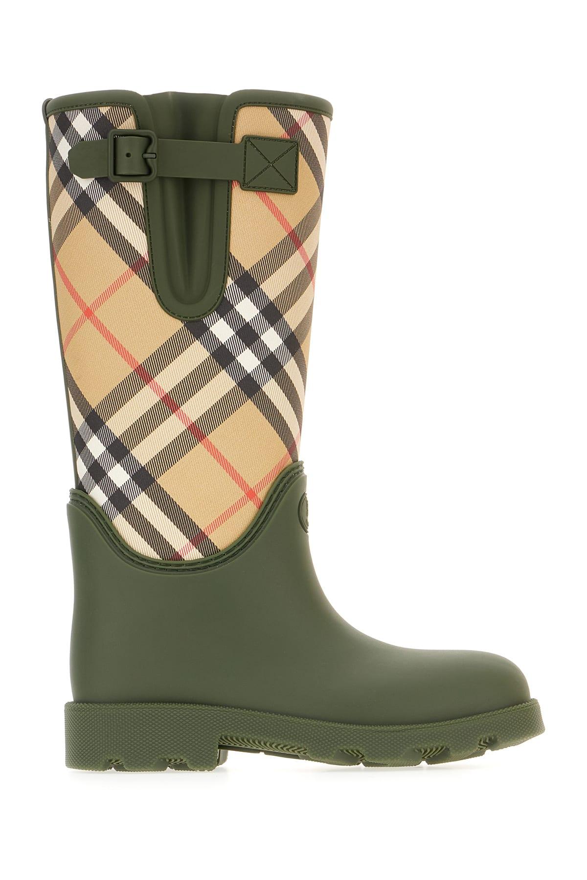 ショートブーツ・ブーティ Burberry Marsh Stamp Rubber Ankle Boots Burberry Marsh Stamp Rubber Ankle Boots in Black | Lyst Canada
