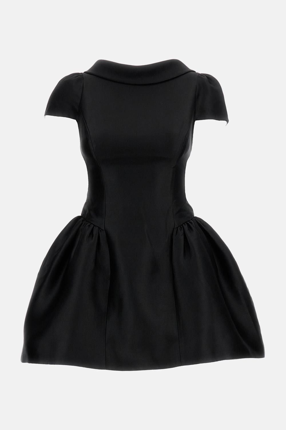 black and gold after five dresses Black Evening Dress with Gold Embellishment – ALBINA DYLA main image 1