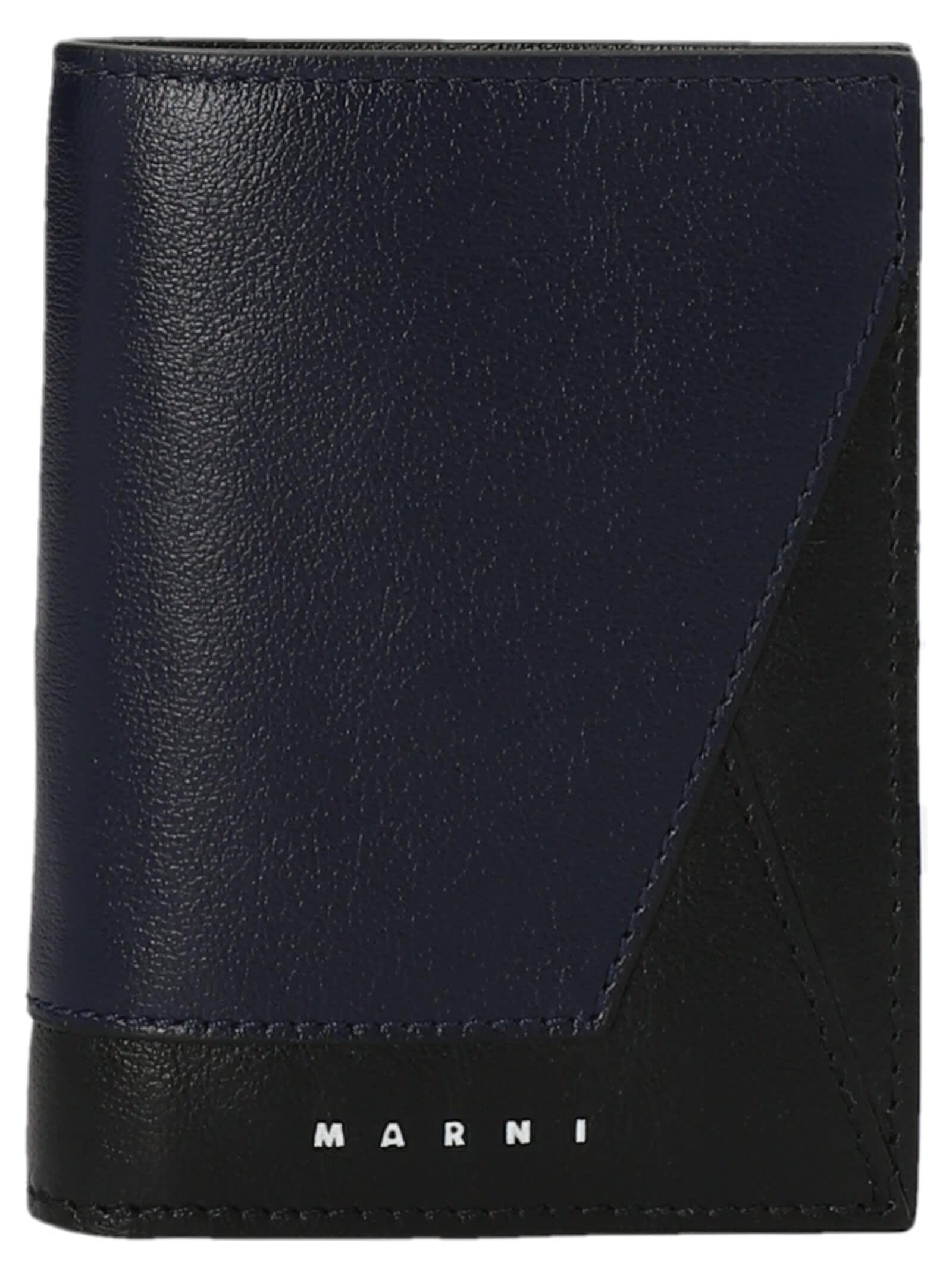 Marni Two-color Logo Wallet in Blue for Men | Lyst