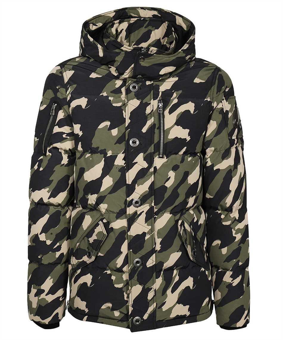 Moose Knuckles Camo Hooded Down Jacket in Black for Men Lyst UK