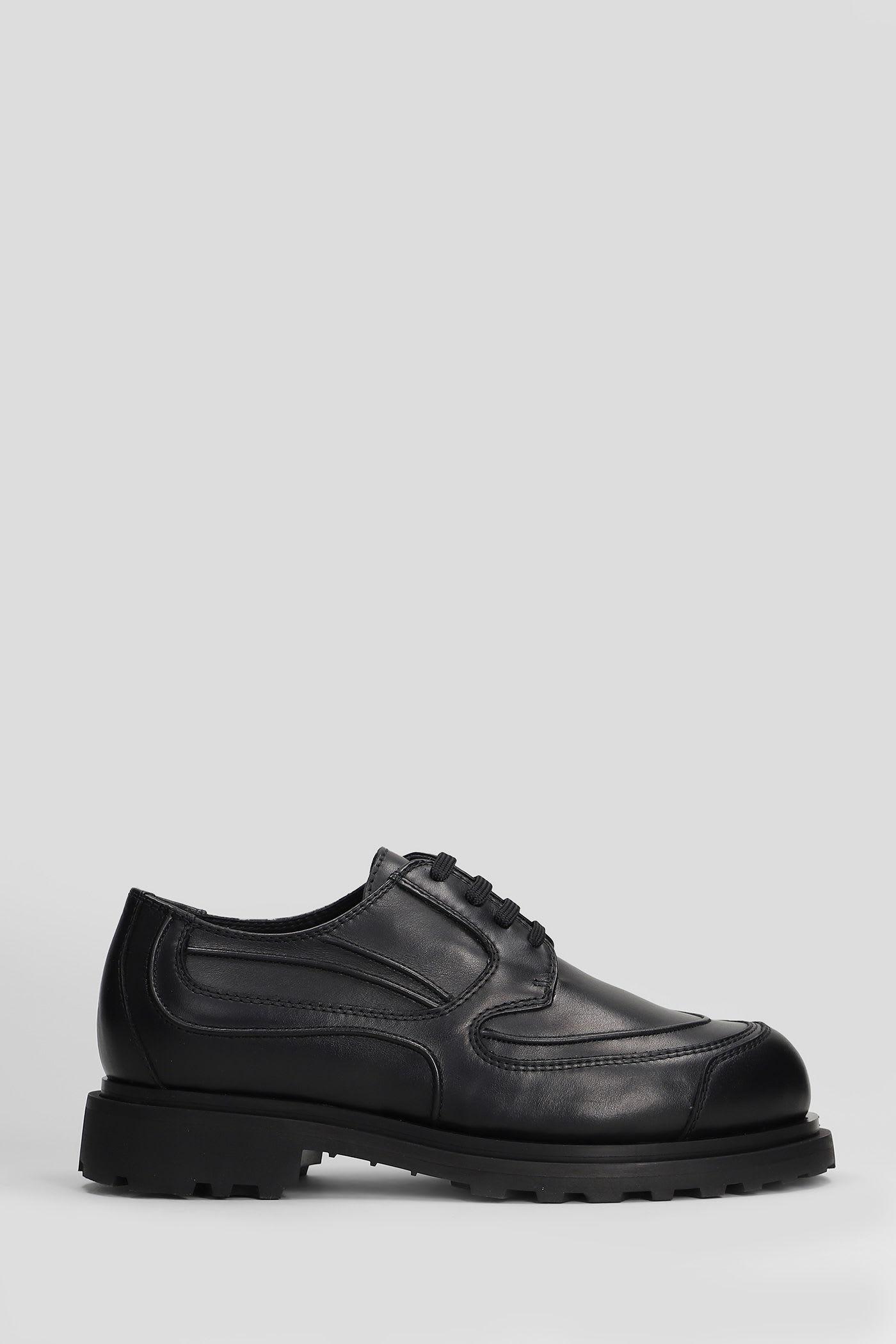 J.L-A.L Tracer Derby Lace Up Shoes in Black for Men | Lyst