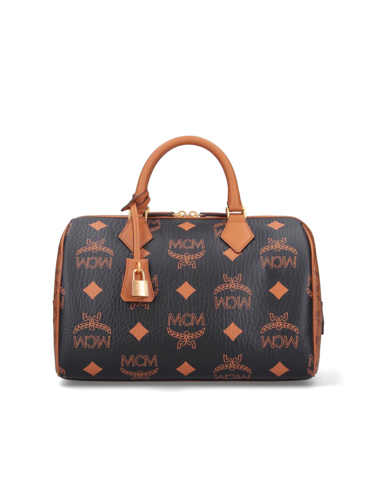 ハンドバッグ MCM 'Ella Boston' medium handbag MCM Medium Handbag Ella Boston in Blue | Lyst