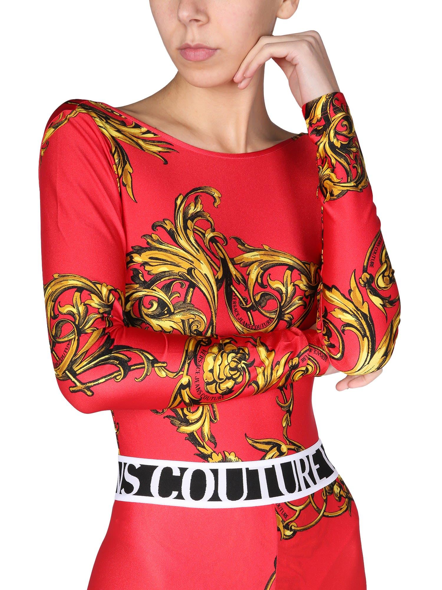 VERSACE JEANS COUTUREVERSACE JEANS COUTURE Body con stampa Regalia Baroque rosso 42 Marca 