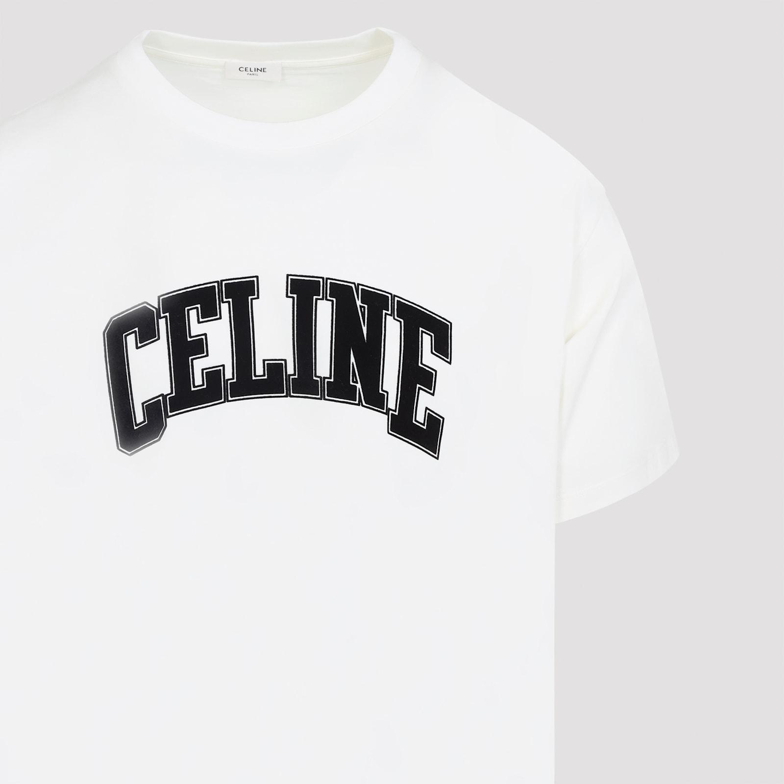 【on sale】CELINE | Men's t-shirt CELINE LOOSE T-SHIRT IN COTTON JERSEY - BLACK / WHITE | CELINE