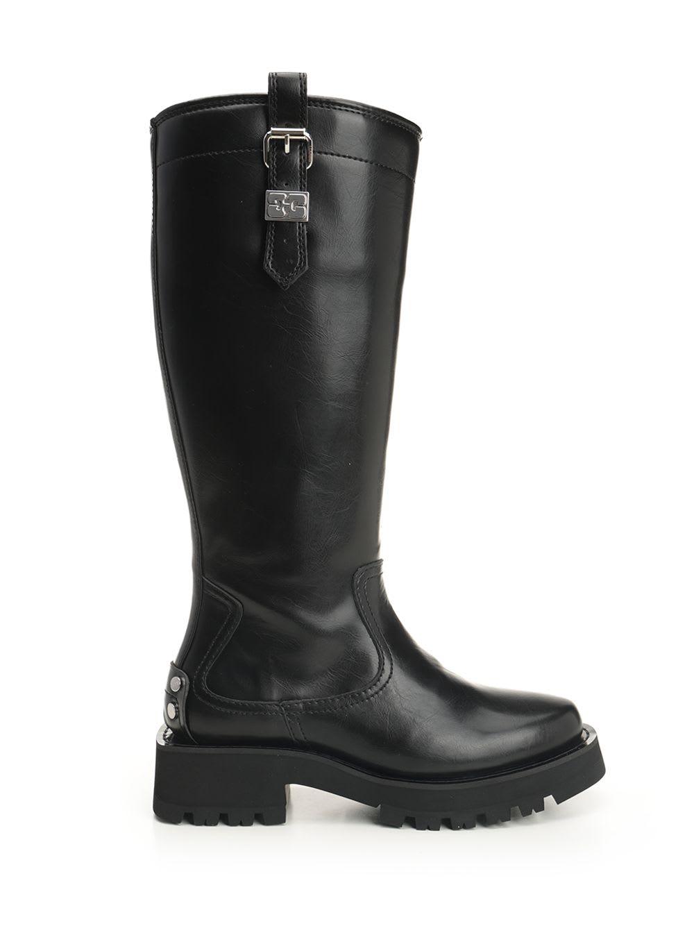 【関税&送料込み】Ganni Studs Boots Ganni Knee-high boots for Women | Online Sale up to 56% off