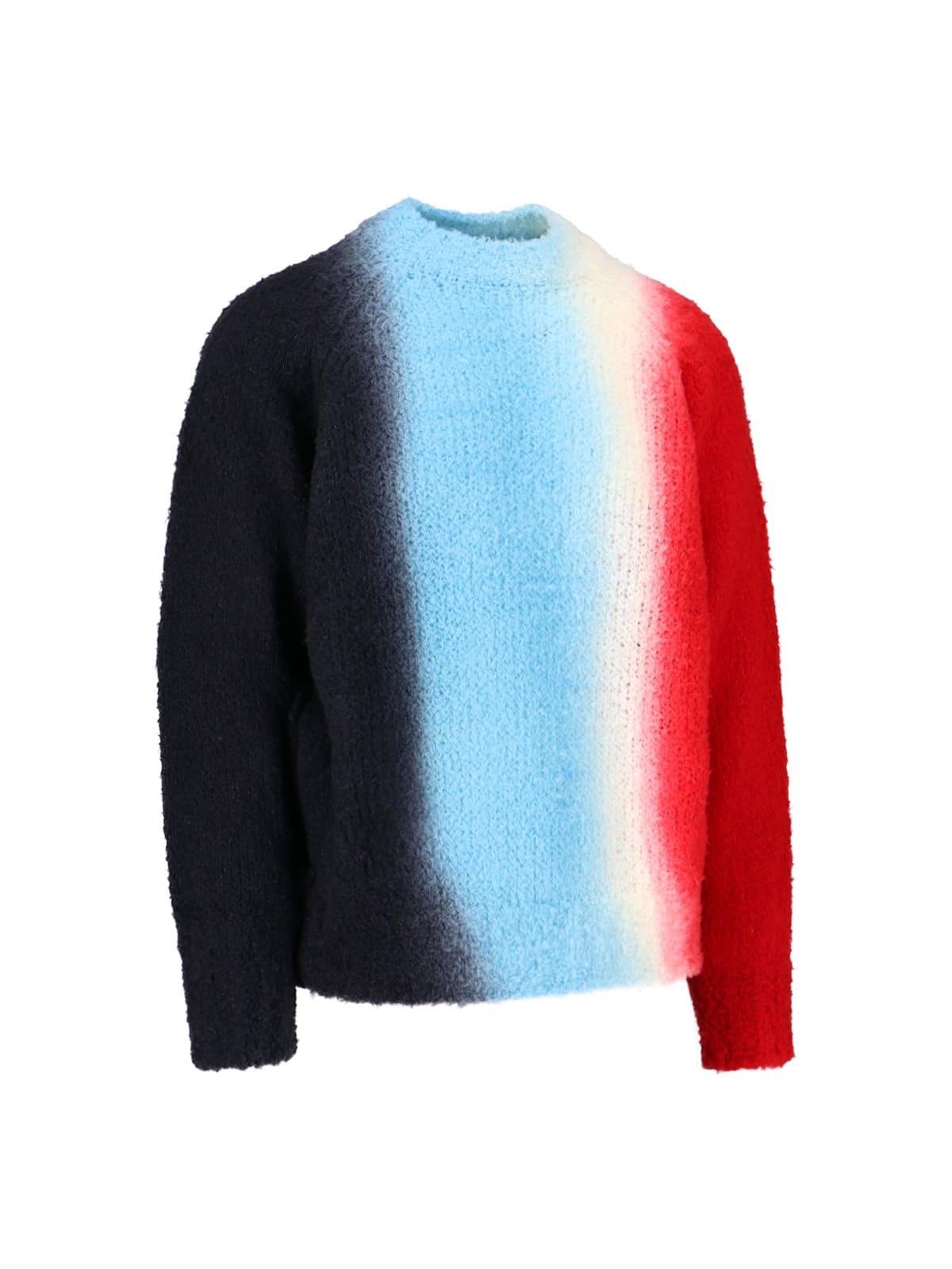 Sacai Multicolor Sweater in Blue for Men