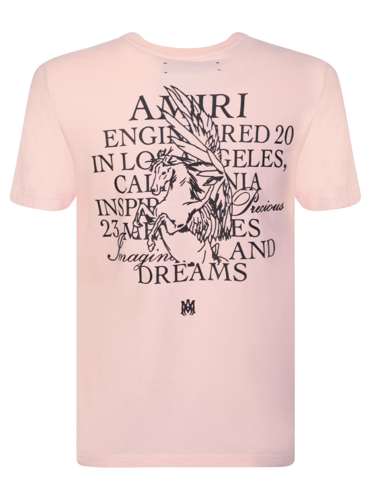 Amiri 2023 Graphic Print T-Shirt w/ Tags - Pink Tops, Clothing - AMIRI41991