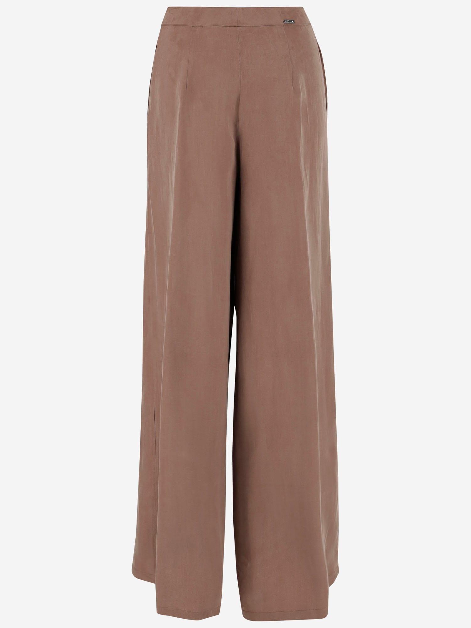パンツ Blumarine Loose-Fit Gabardine Trousers With Concealed Blumarine Loose-Fit Gabardine Trousers With Concealed