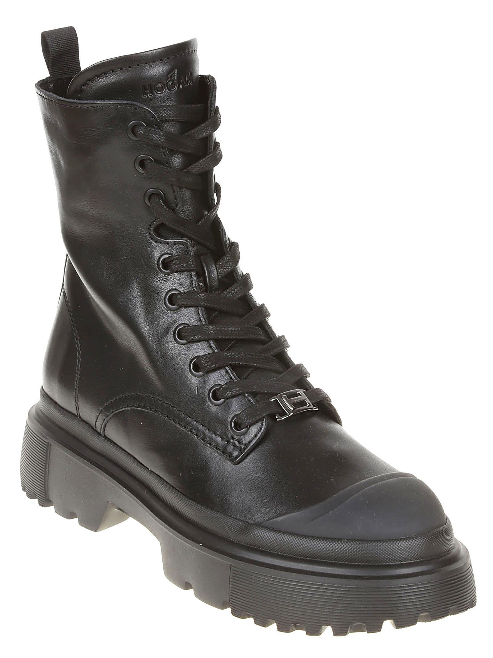 Hogan H619 Amphibian In Leather ブーツ-