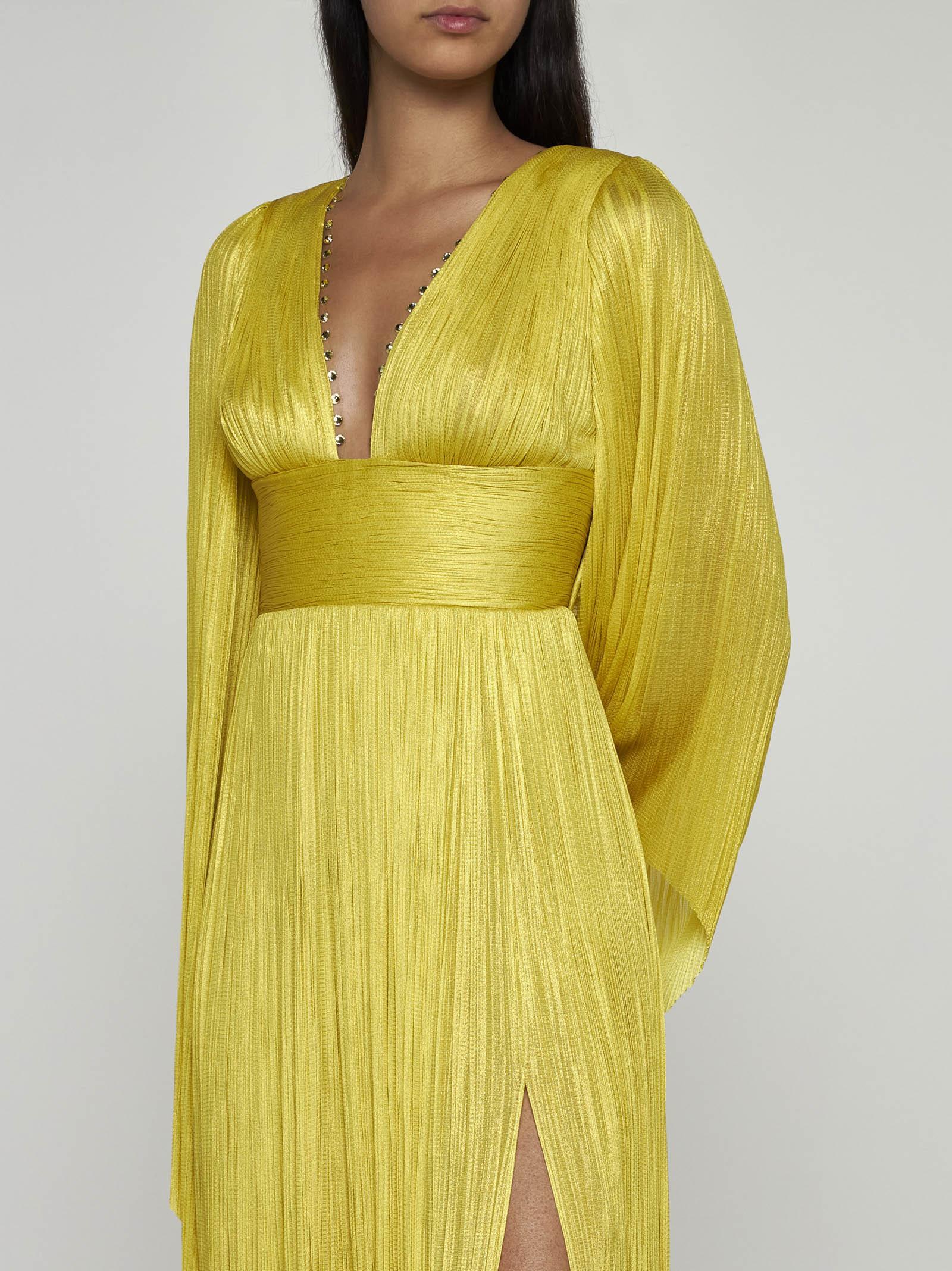 Maria Lucia Hohan Harlow Silk Long Dress in Yellow Lyst UK