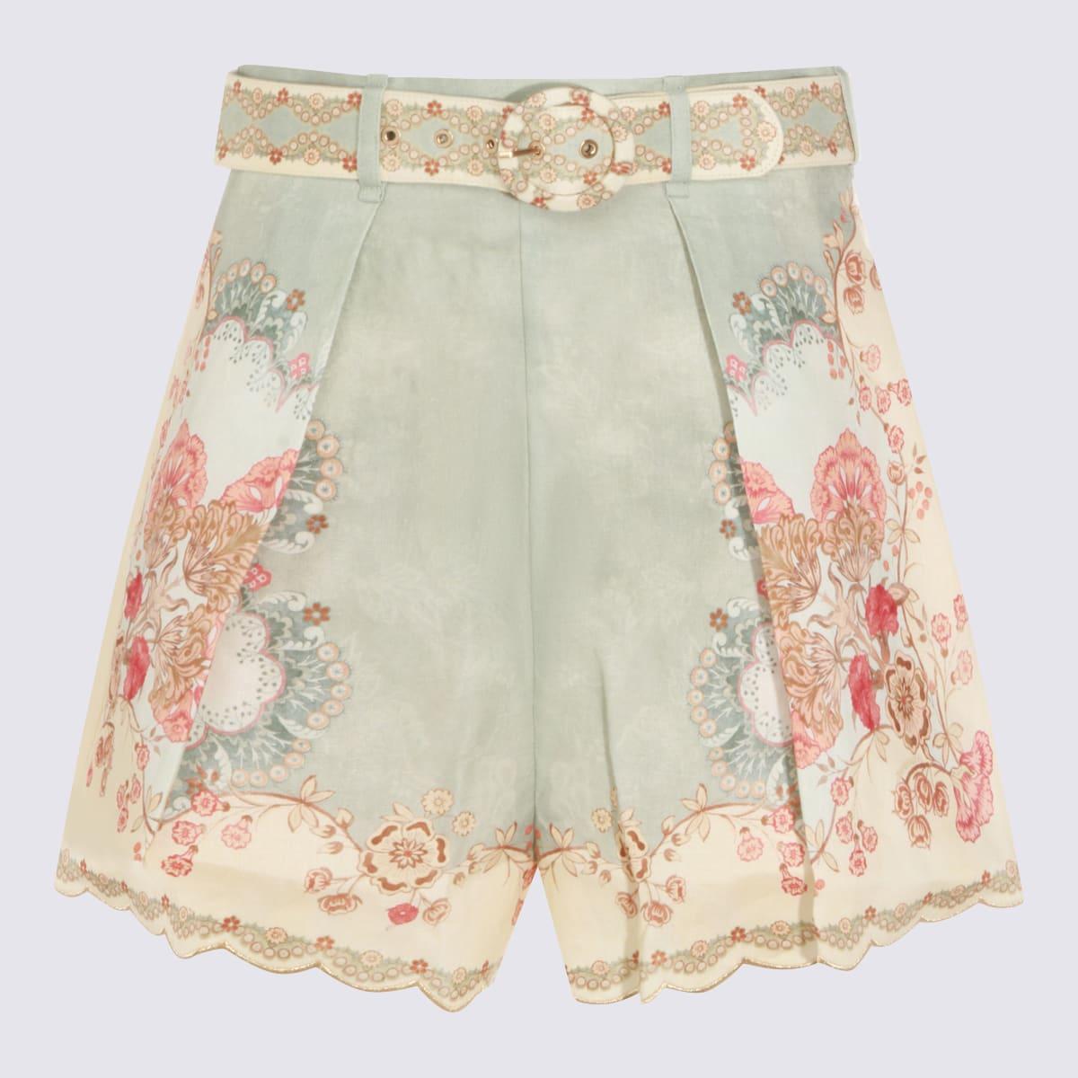 ジマーマン Zimmer mann 花柄リネンショートパンツ ベージュ Zimmermann Shorts for Women | Online Sale up to 60% off | Lyst