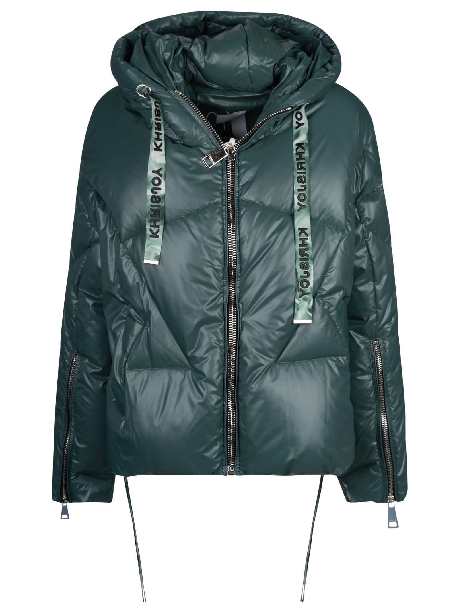 Khrisjoy Iconic Shiny Puffer Jacket in Green | Lyst