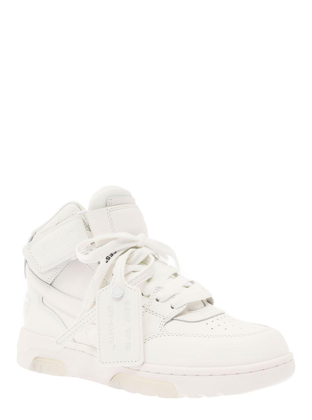 Off-White c/o Virgil Abloh Out Of Office Mid Top Lea in White for
