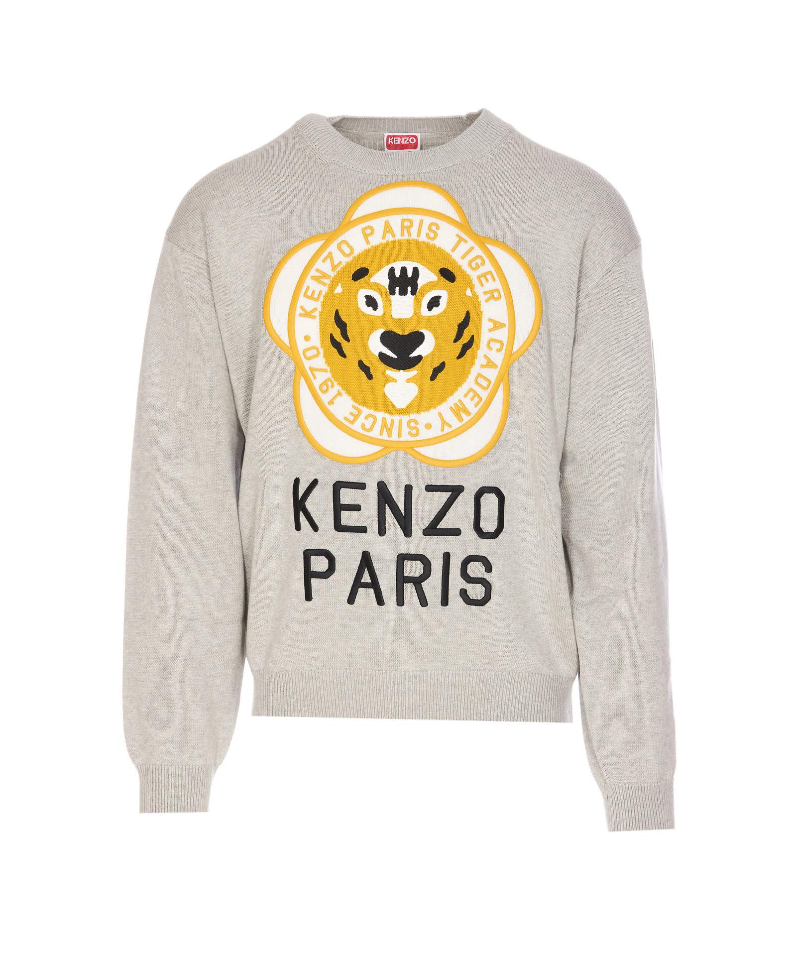 Kenzo tiger cheap sweatshirt yellow