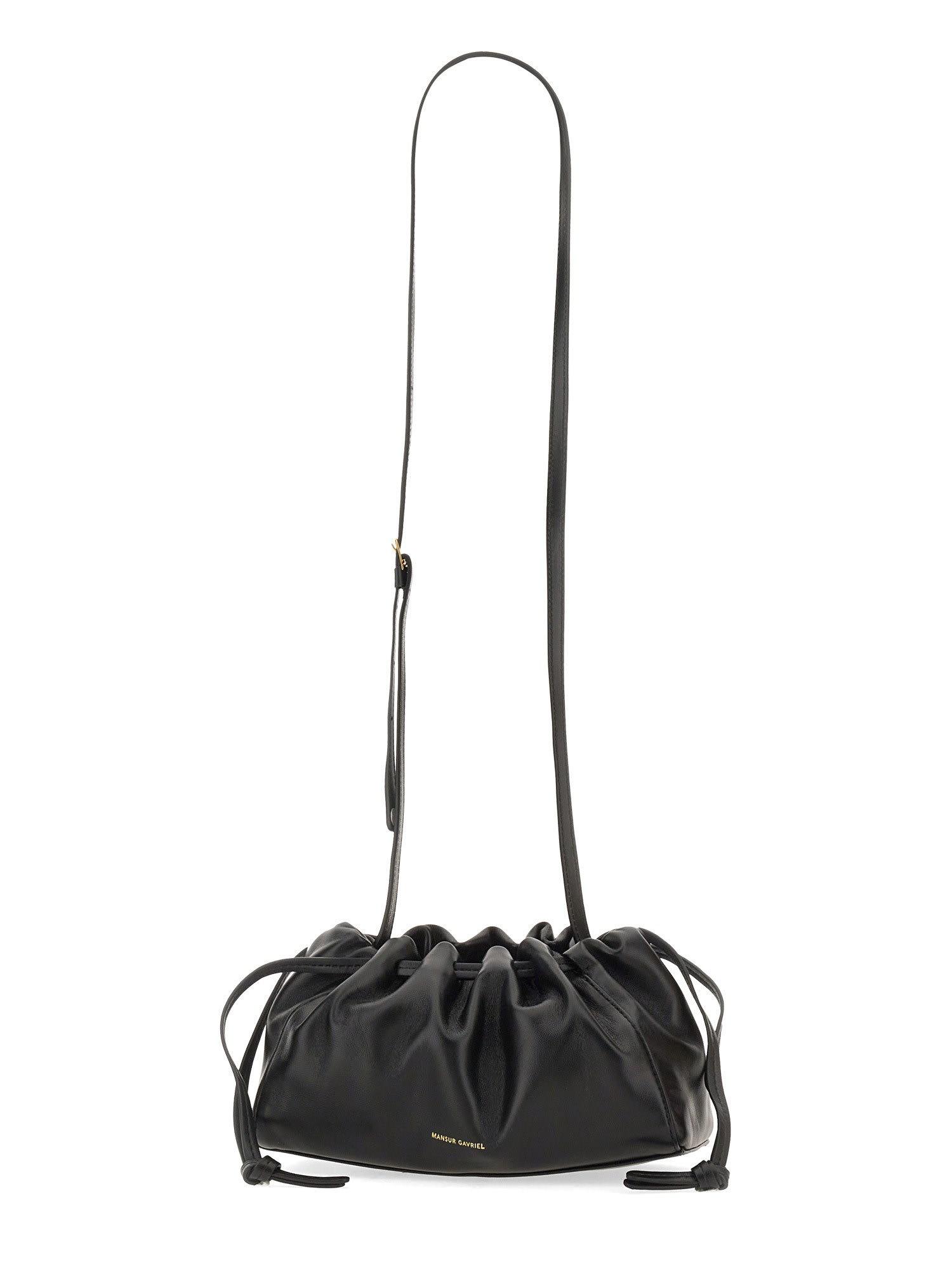 Mansur Gavriel Bloom Bag - Black/Flamma