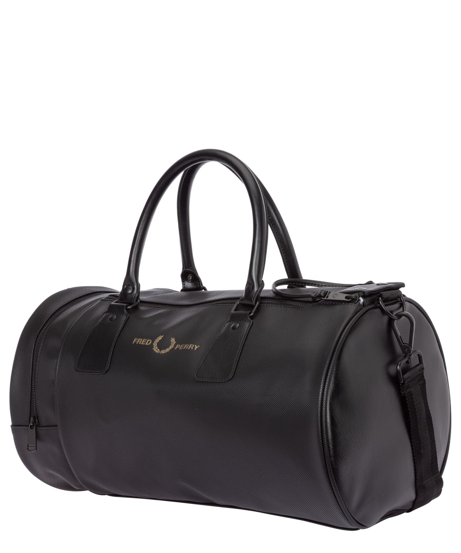 Fred Perry Duffle Bag in Black for Men | Lyst