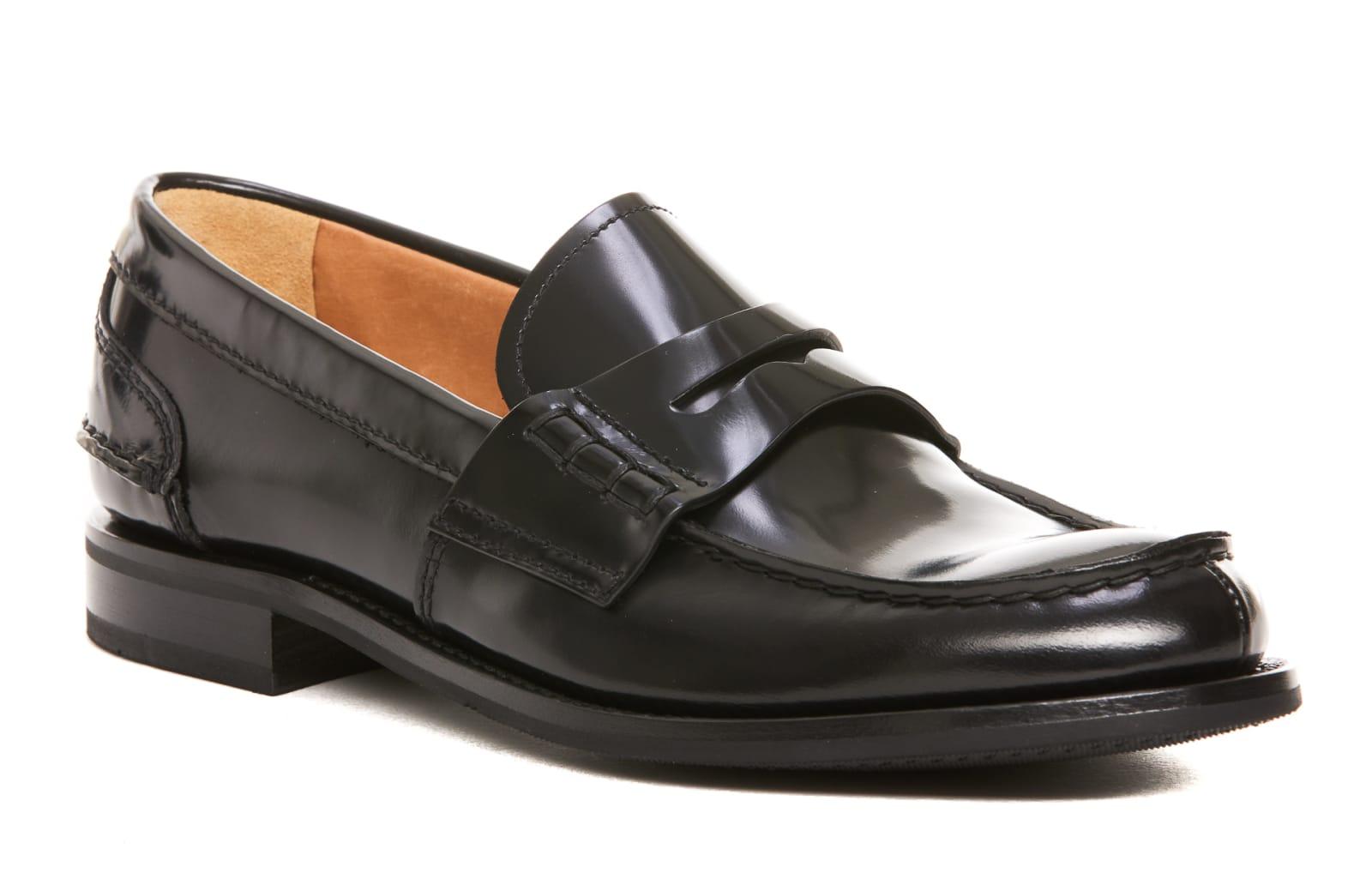 Black Leather Pembrey W5 Loafers | Lyst