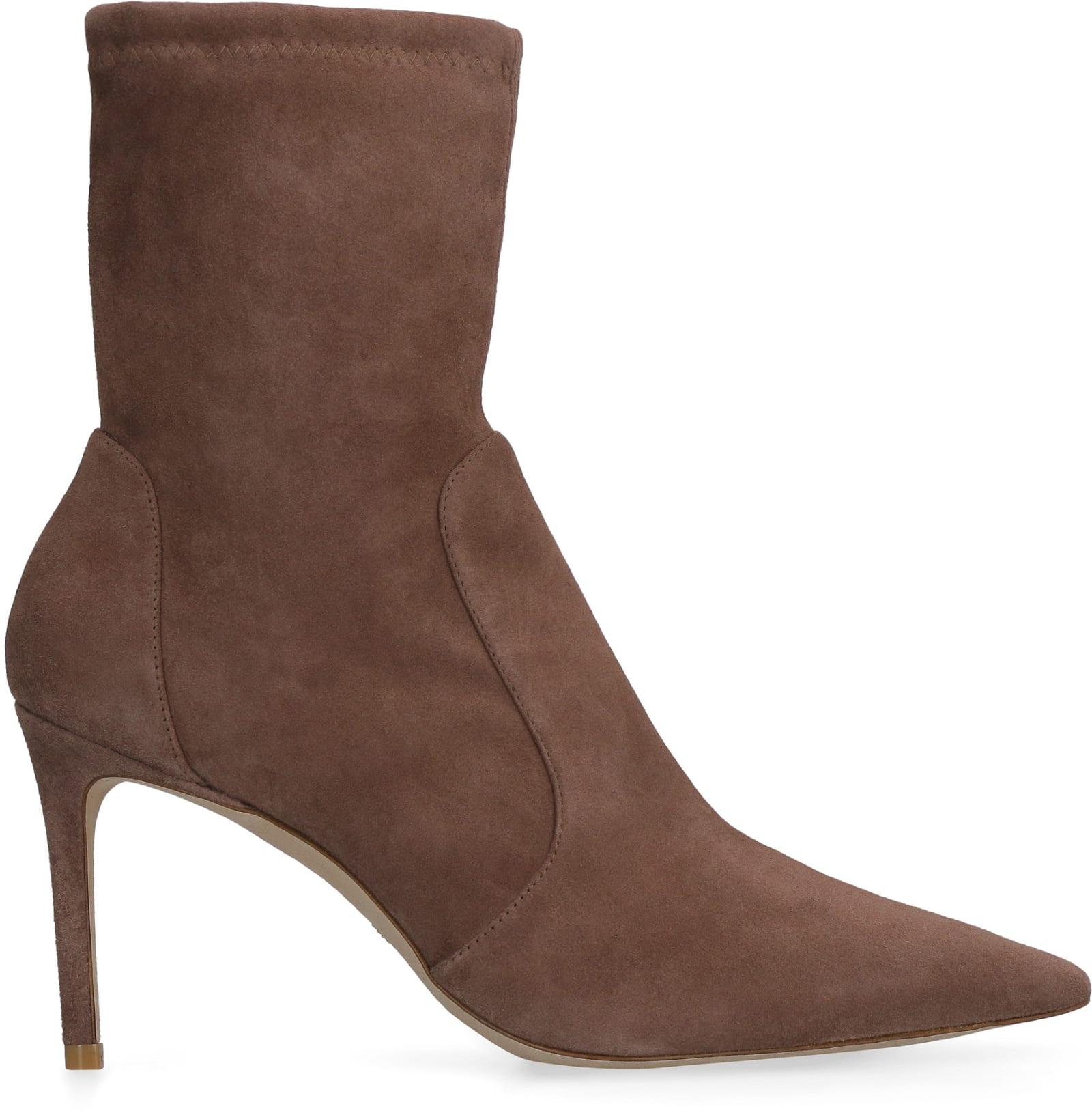 Stuart Weitzman Stuart 85 Suede Ankle 