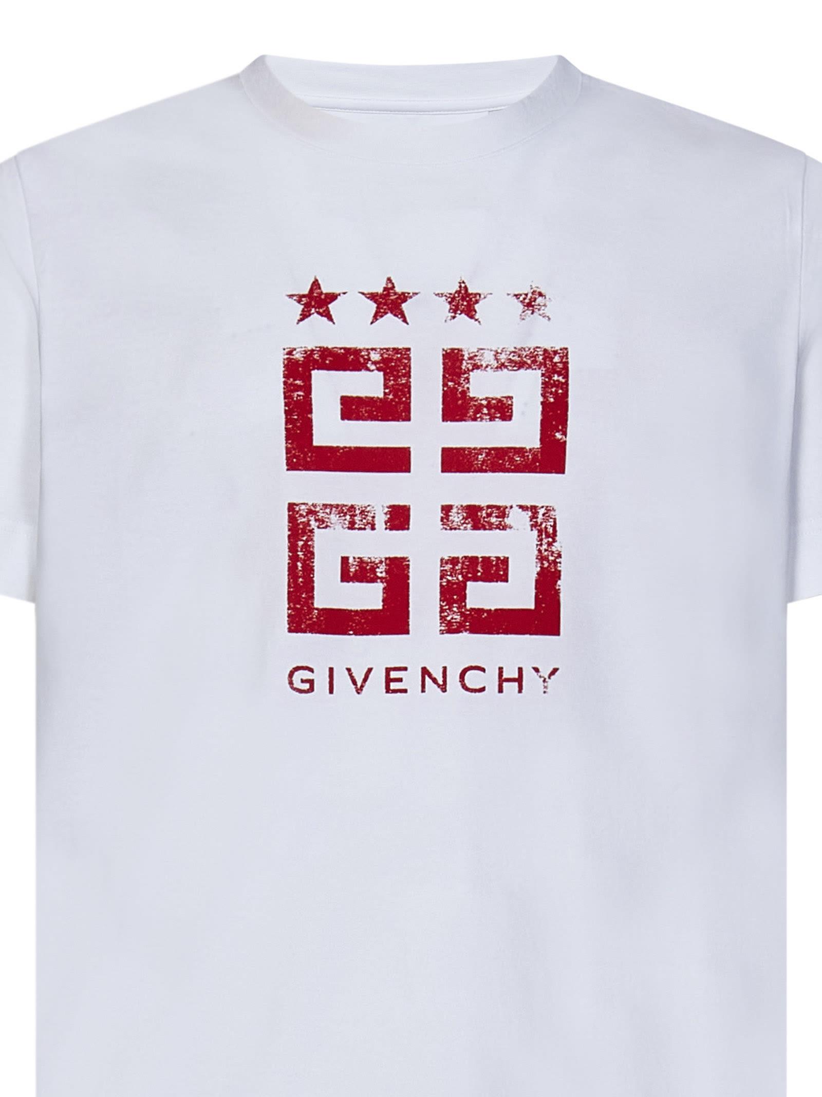 Givenchy 4G Stars T-Shirt in White for Men | Lyst